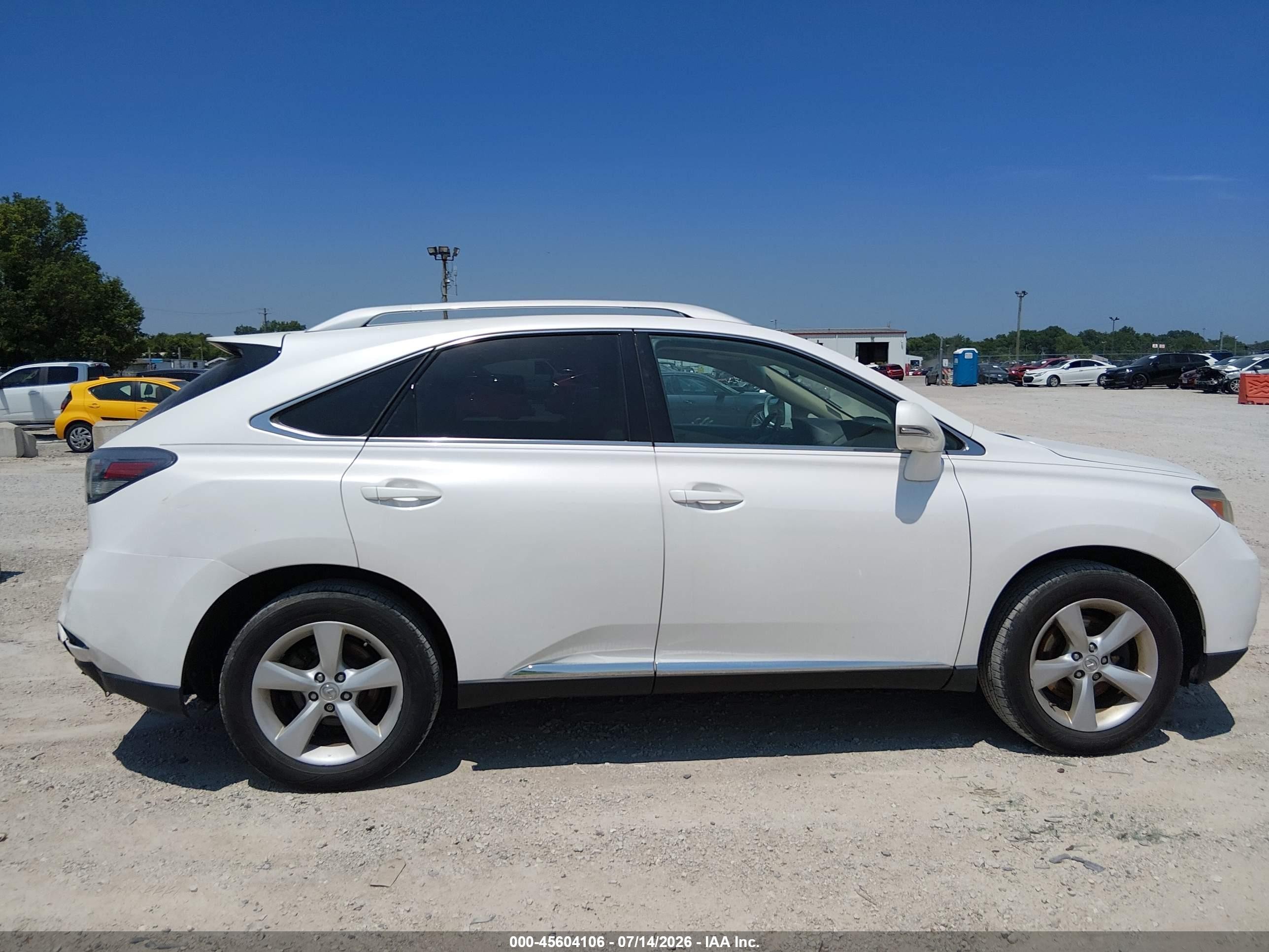 2012 Lexus Rx 350   White vin: 2T2BK1BA8CC149289