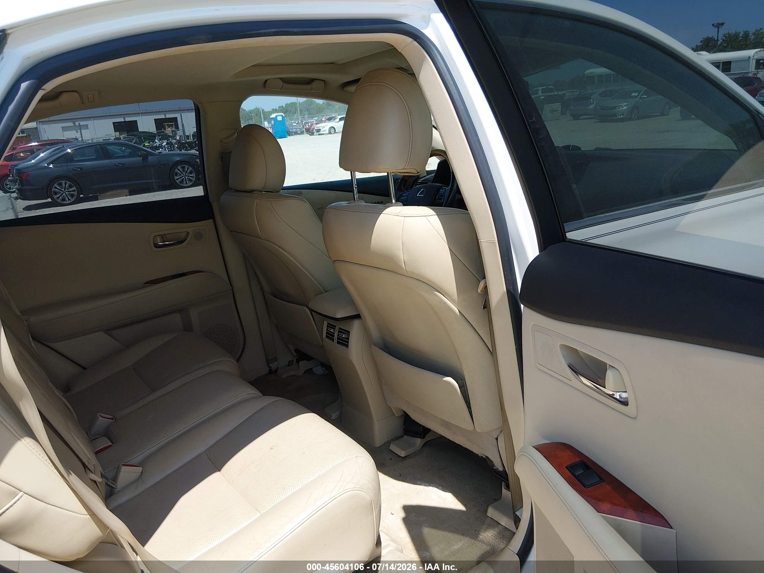 2012 Lexus Rx 350   White vin: 2T2BK1BA8CC149289