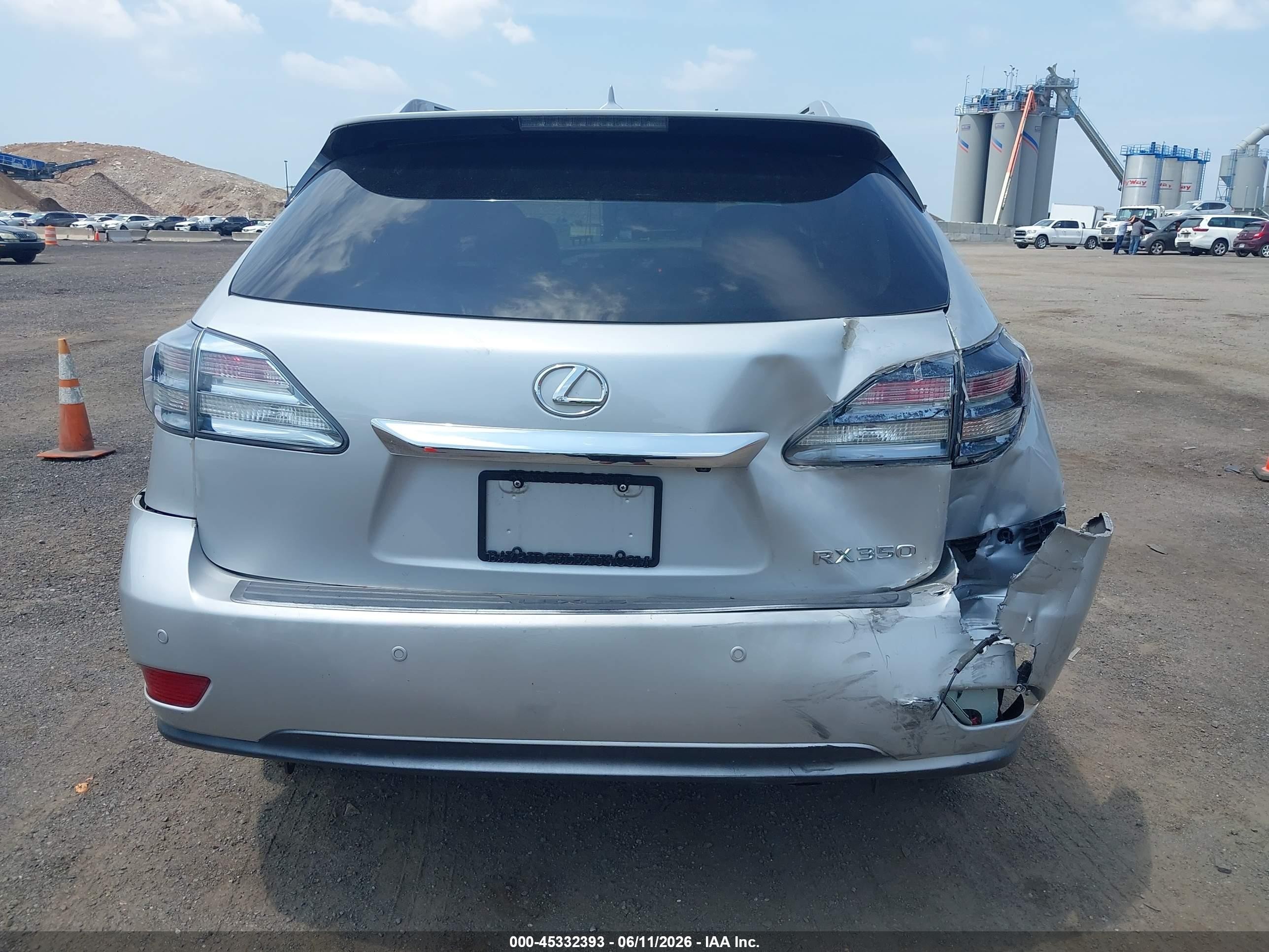 2012 Lexus Rx 350 Silver vin: 2T2BK1BA8CC152919