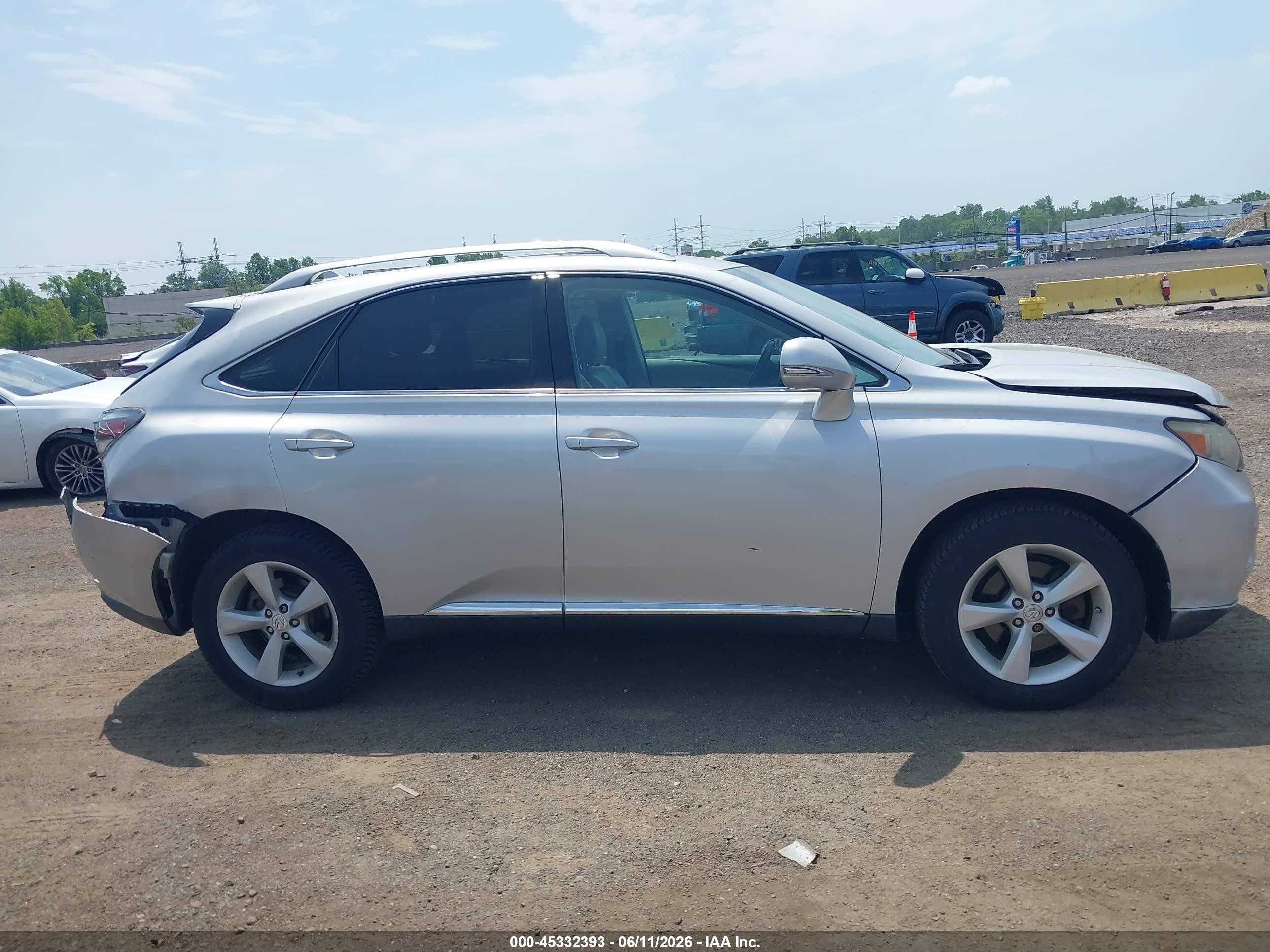 2012 Lexus Rx 350 Silver vin: 2T2BK1BA8CC152919