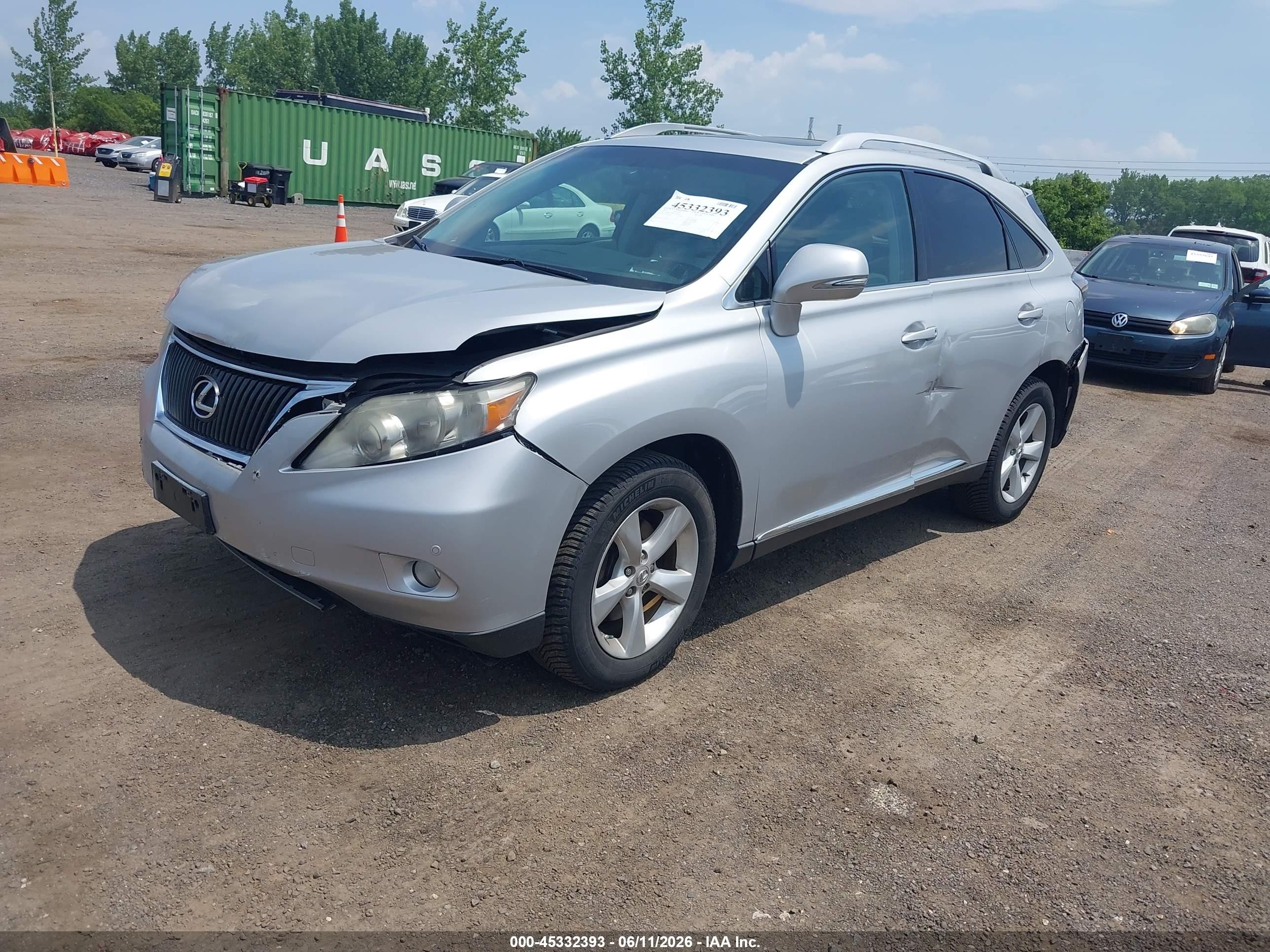 2012 Lexus Rx 350 Silver vin: 2T2BK1BA8CC152919