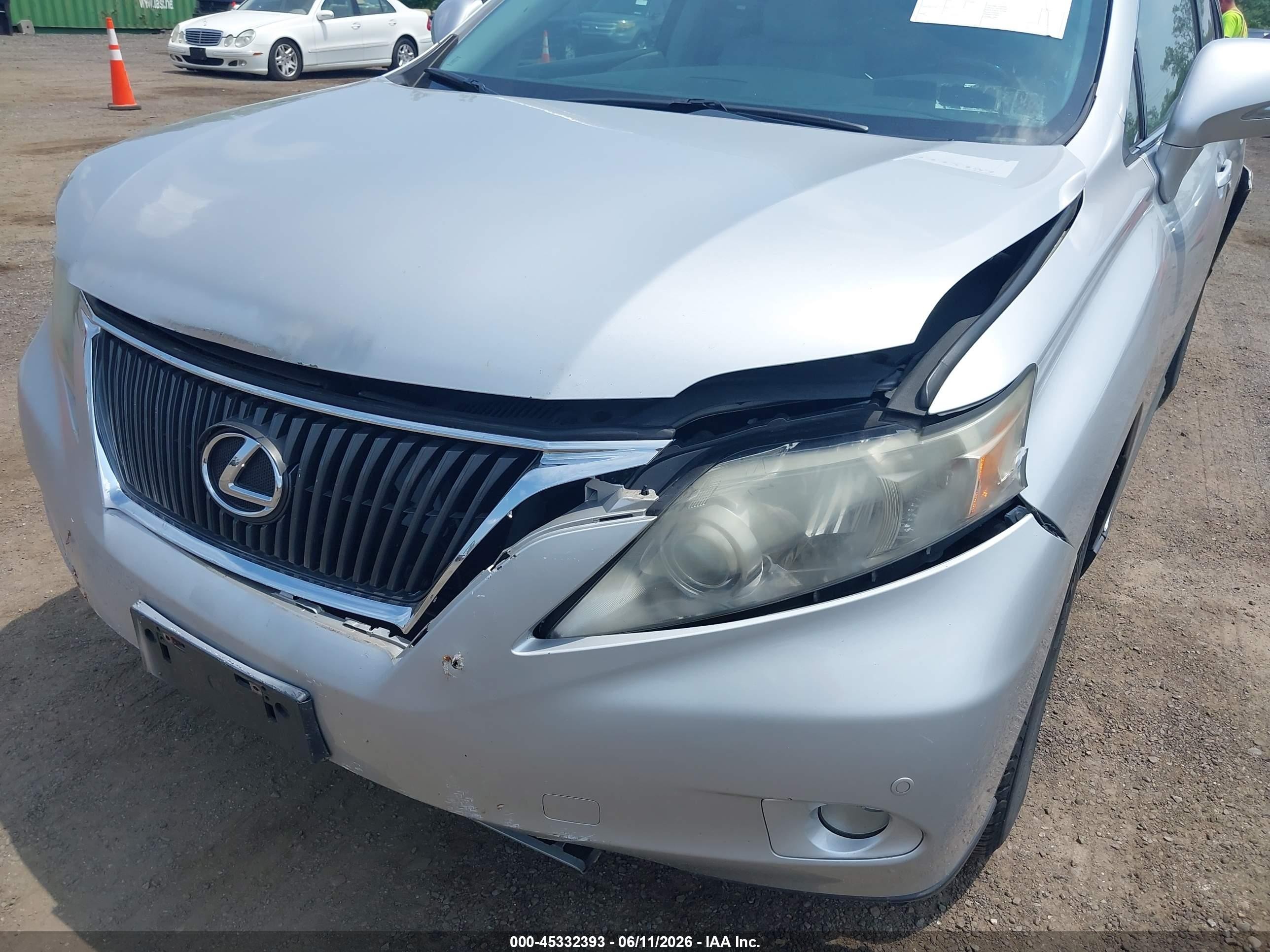 2012 Lexus Rx 350 Silver vin: 2T2BK1BA8CC152919