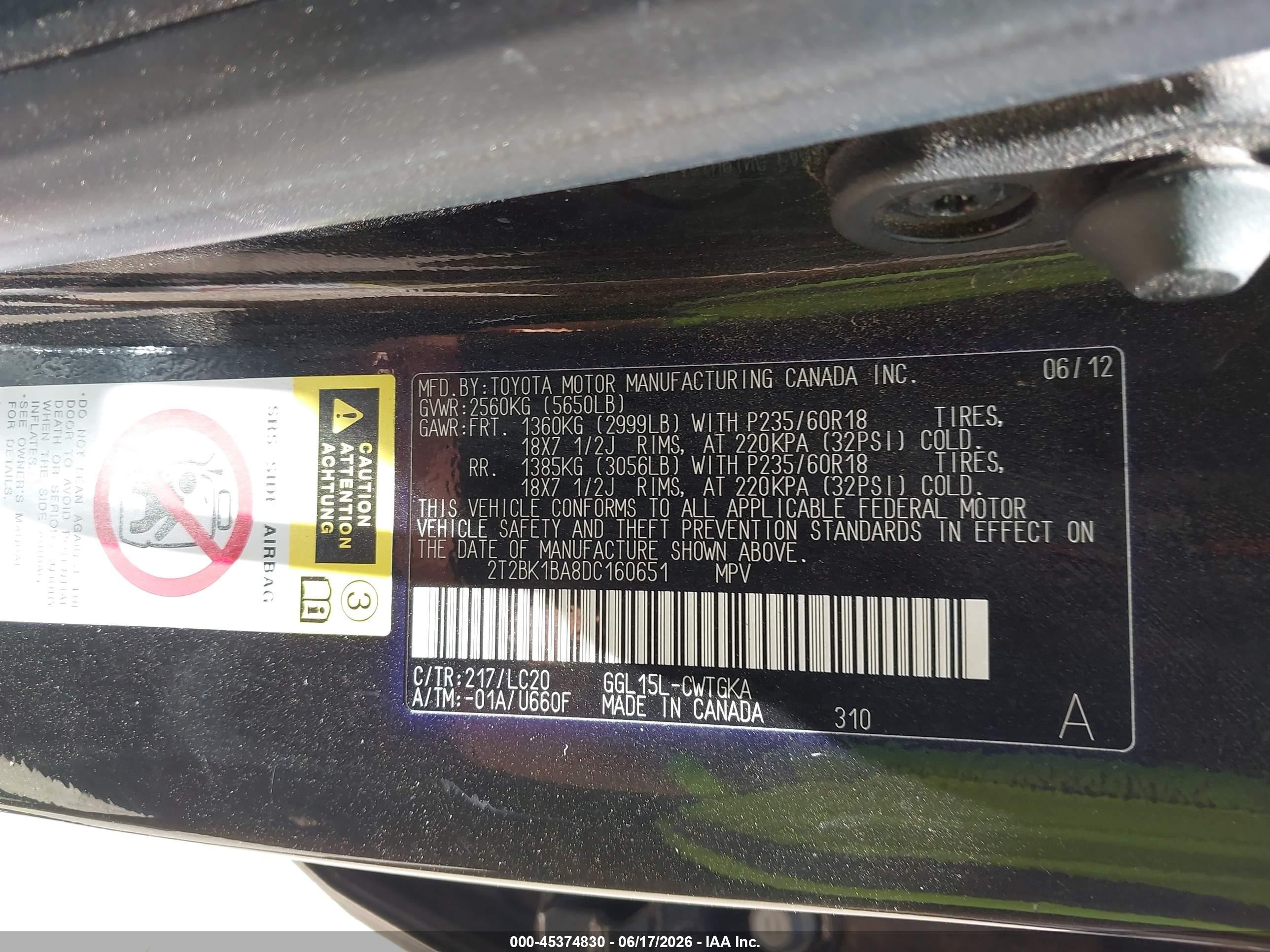 2013 Lexus Rx 350   Black vin: 2T2BK1BA8DC160651