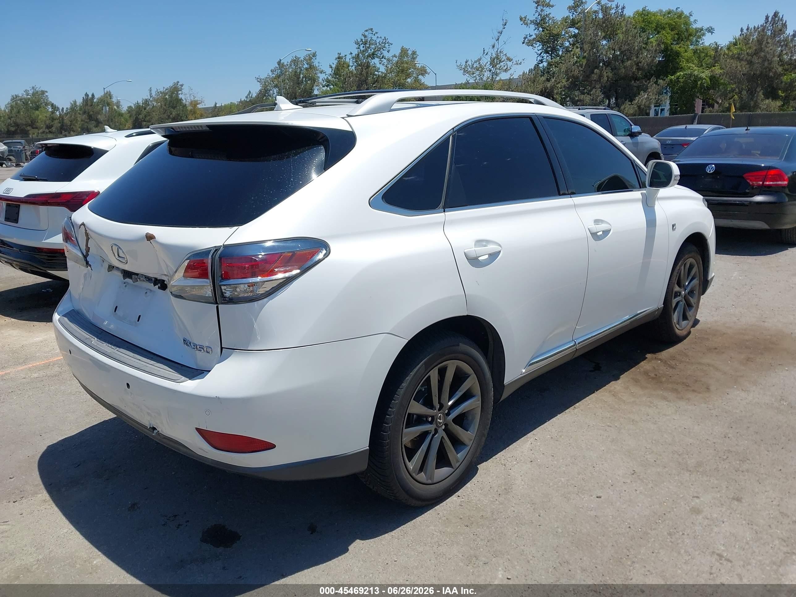 2013 Lexus Rx 350 F Sport White vin: 2T2BK1BA8DC170144