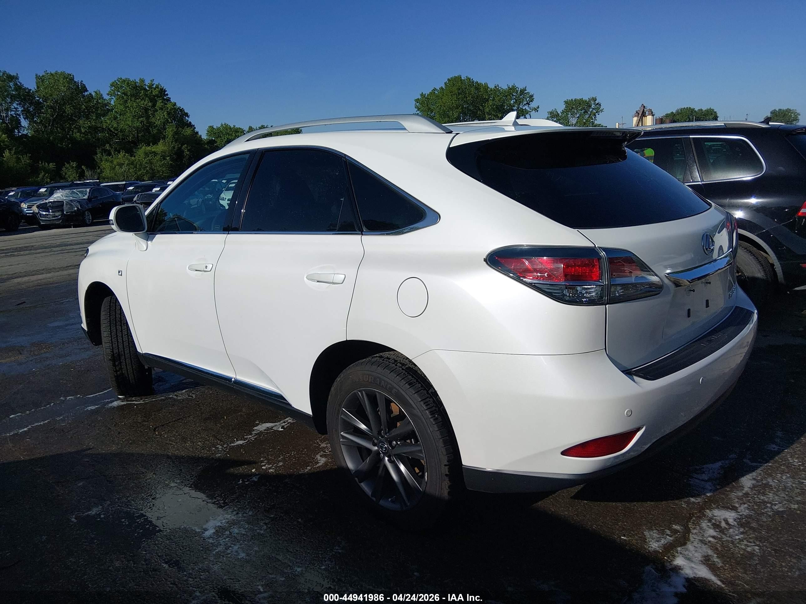 2013 Lexus Rx 350 F Sport White vin: 2T2BK1BA8DC171262