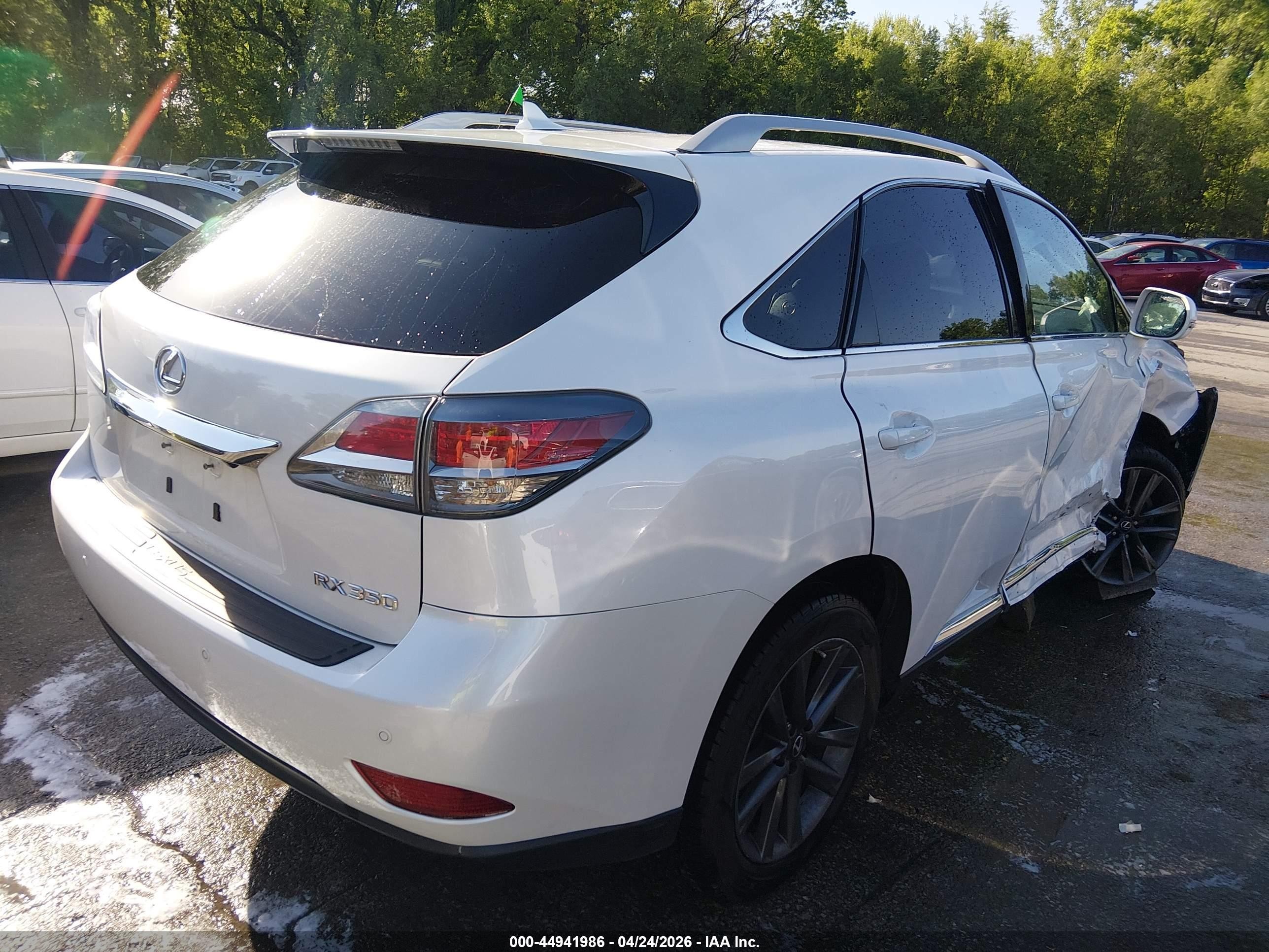2013 Lexus Rx 350 F Sport White vin: 2T2BK1BA8DC171262