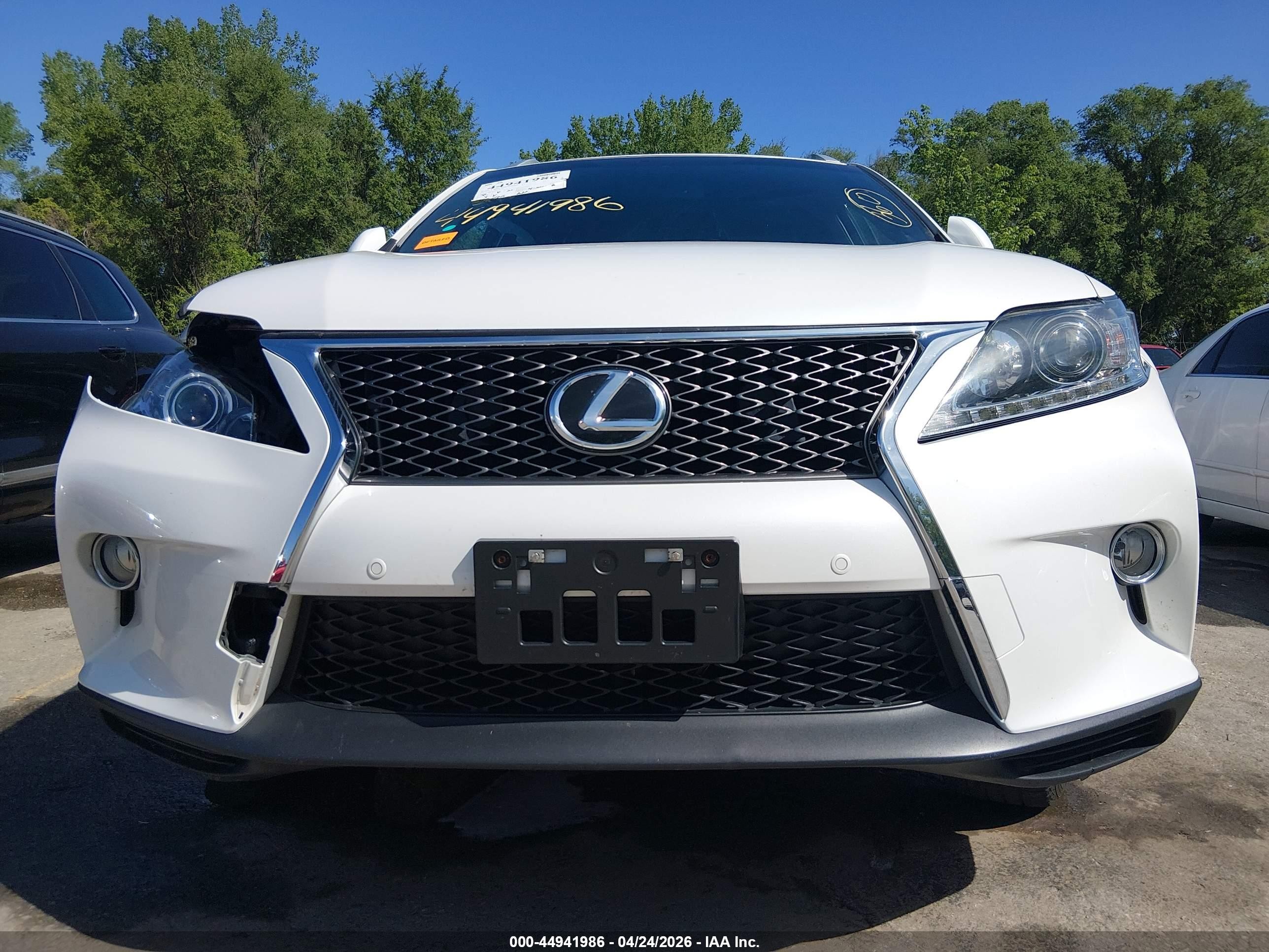 2013 Lexus Rx 350 F Sport White vin: 2T2BK1BA8DC171262