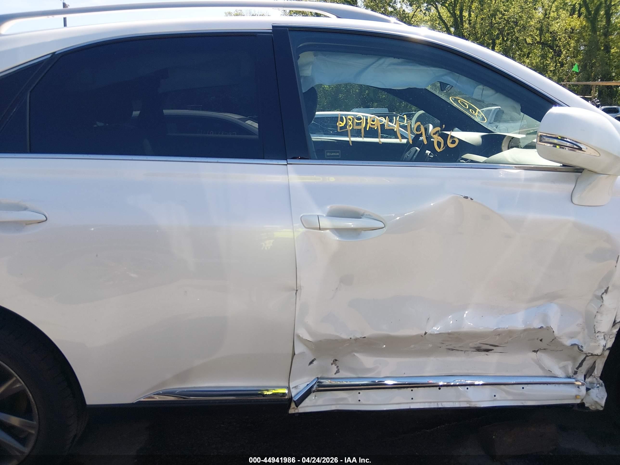 2013 Lexus Rx 350 F Sport White vin: 2T2BK1BA8DC171262