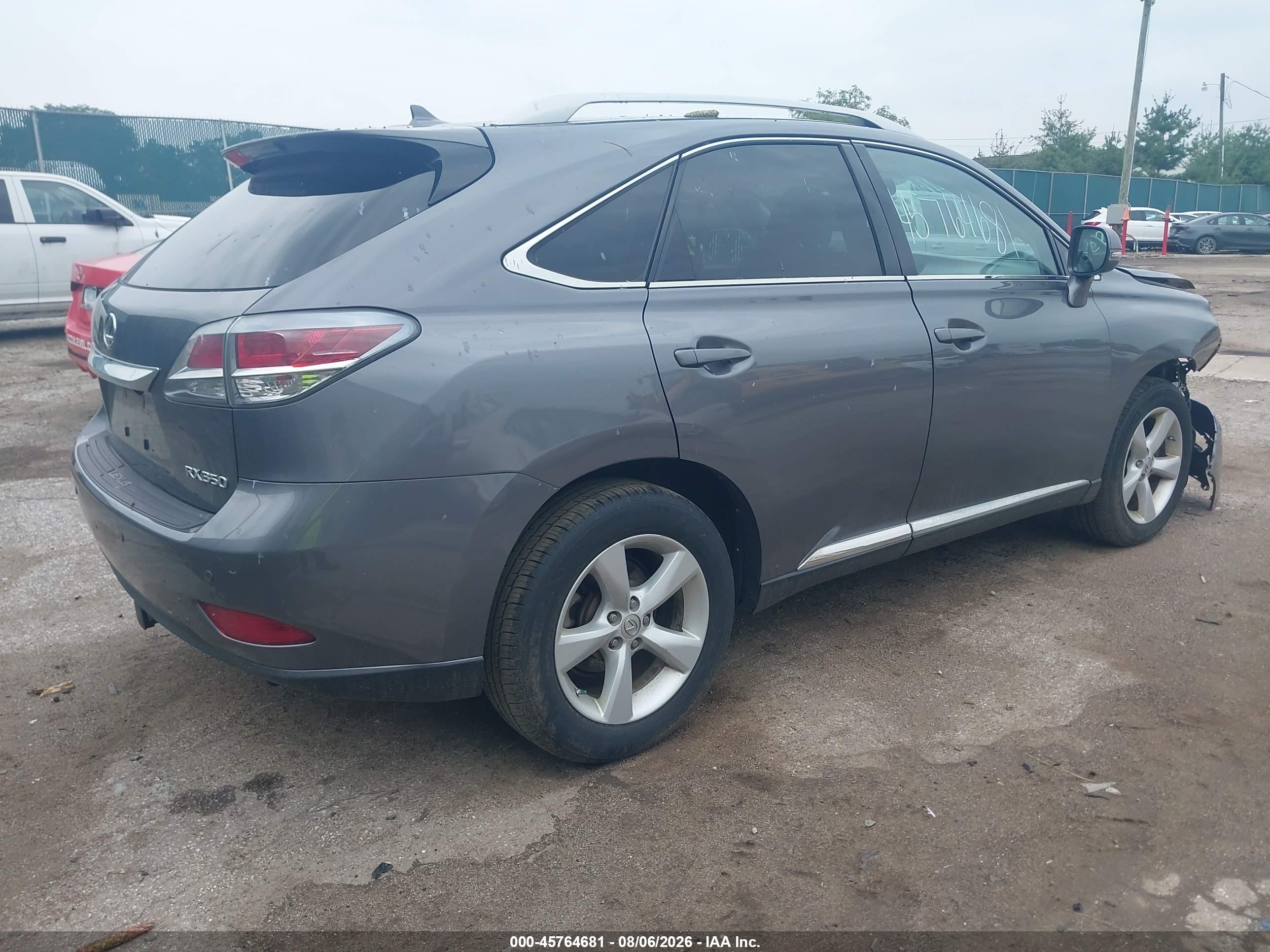 2013 Lexus Rx 350   Gray vin: 2T2BK1BA8DC192905