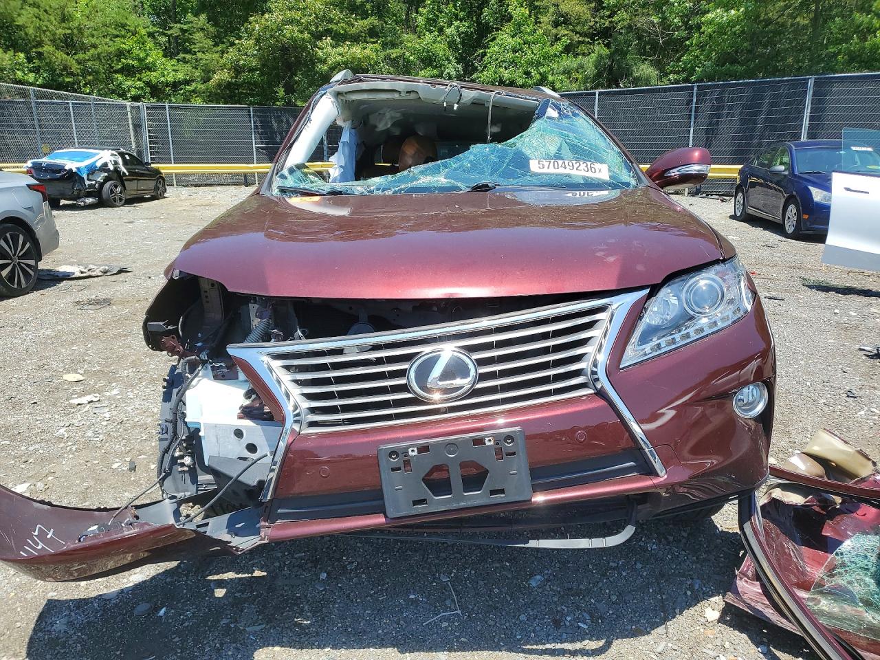 2014 Lexus Rx 350 Base Maroon vin: 2T2BK1BA8EC232224