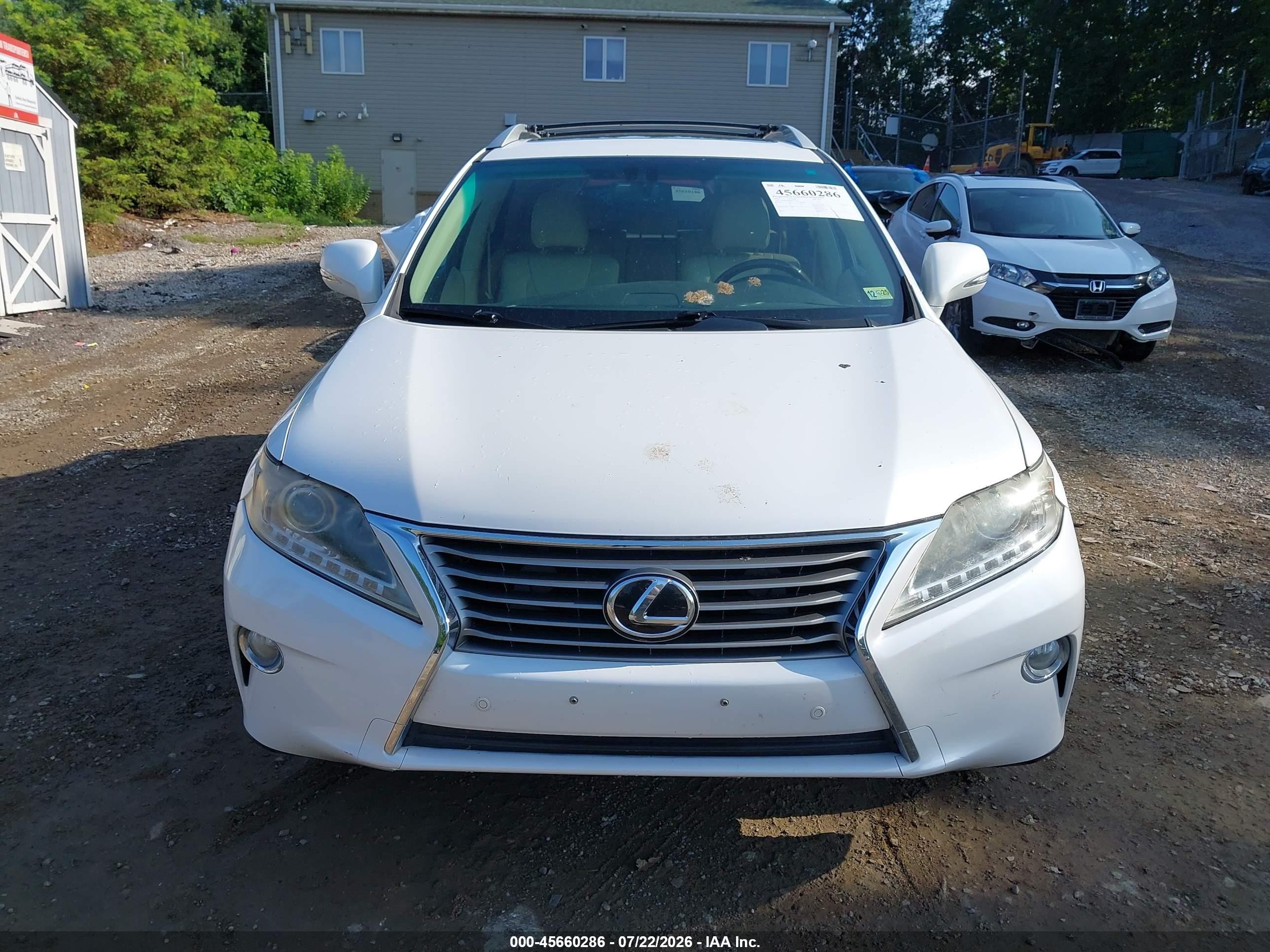 2014 Lexus Rx 350   White vin: 2T2BK1BA8EC237214