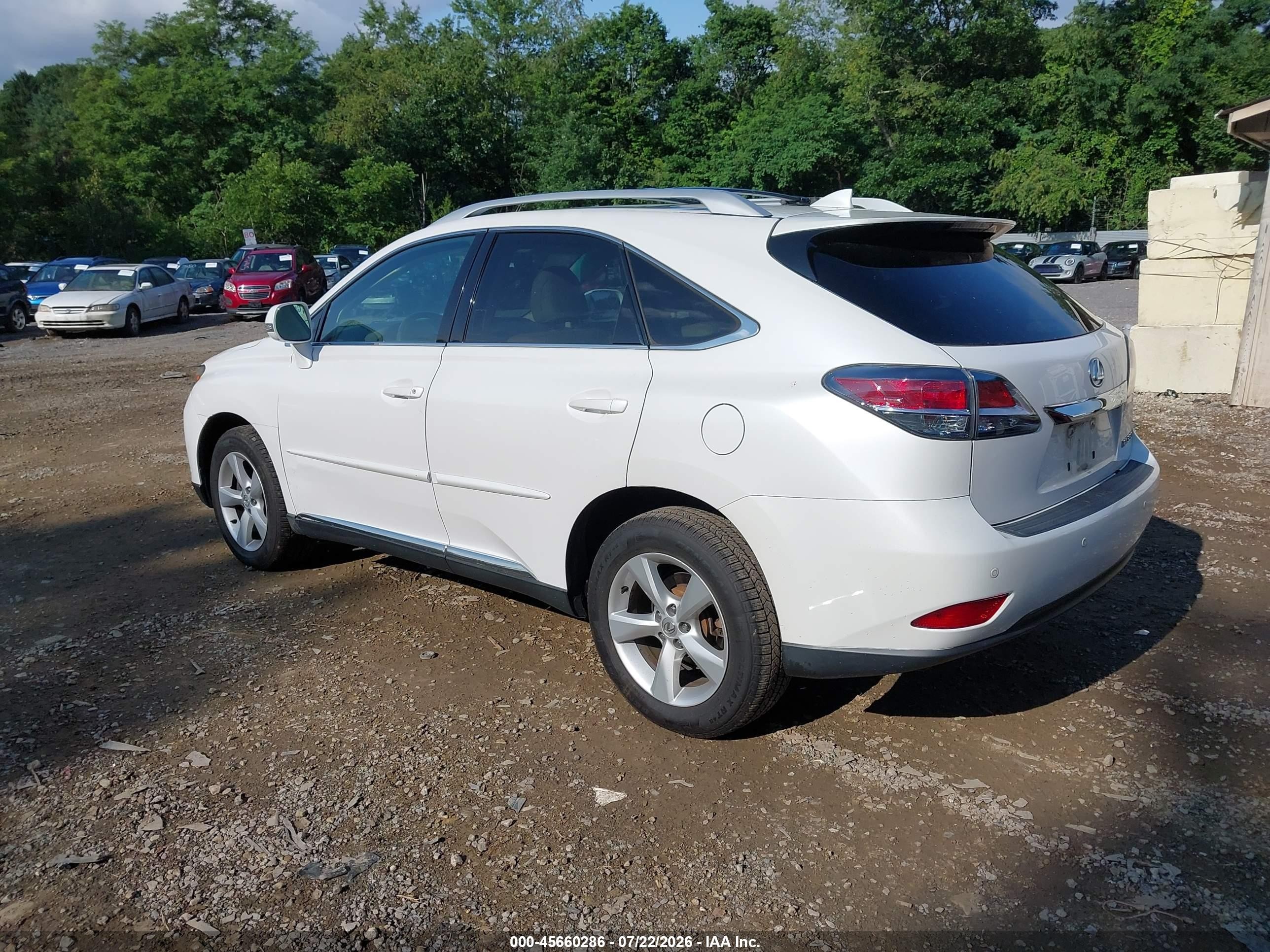 2014 Lexus Rx 350   White vin: 2T2BK1BA8EC237214