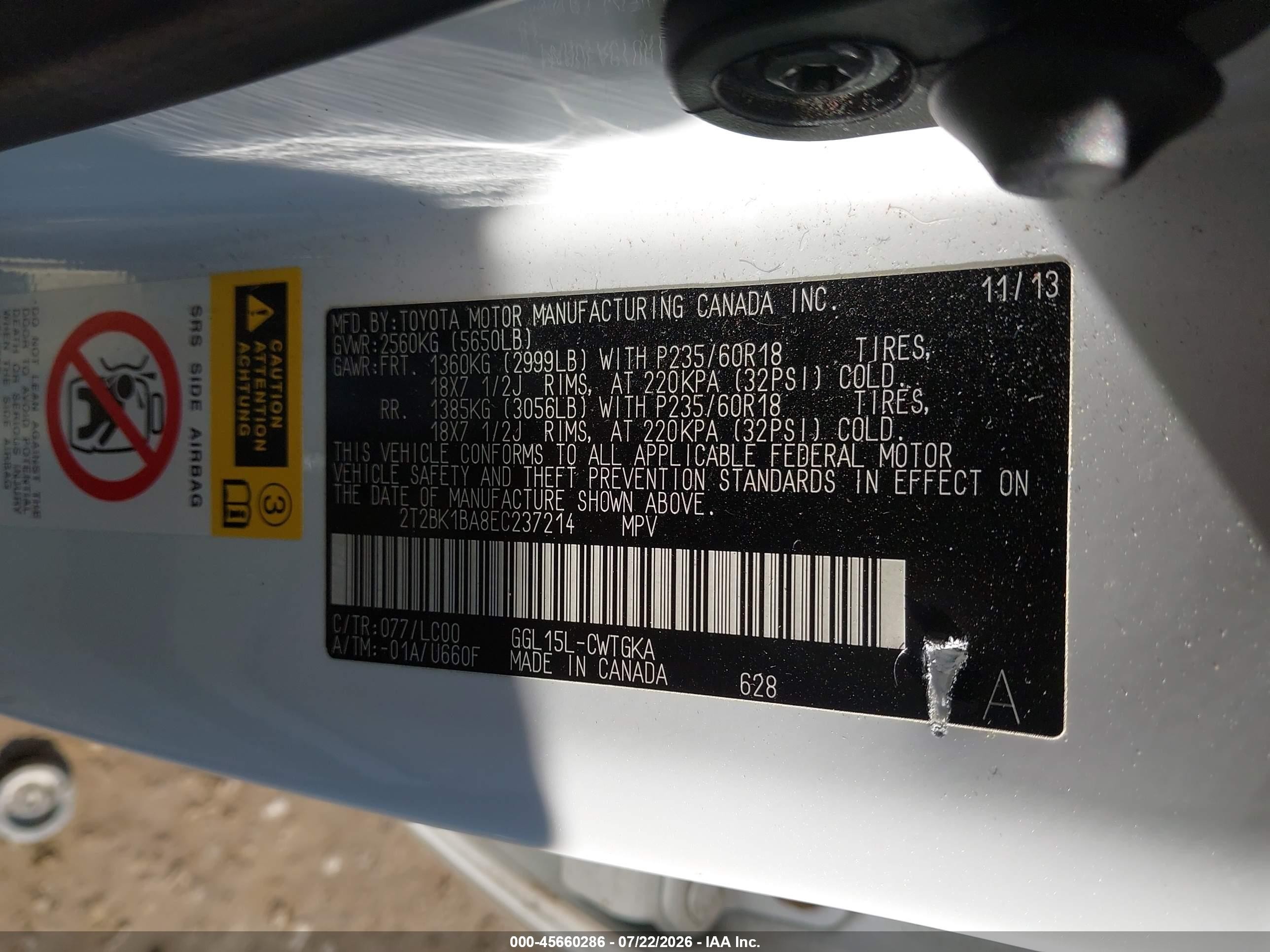 2014 Lexus Rx 350   White vin: 2T2BK1BA8EC237214