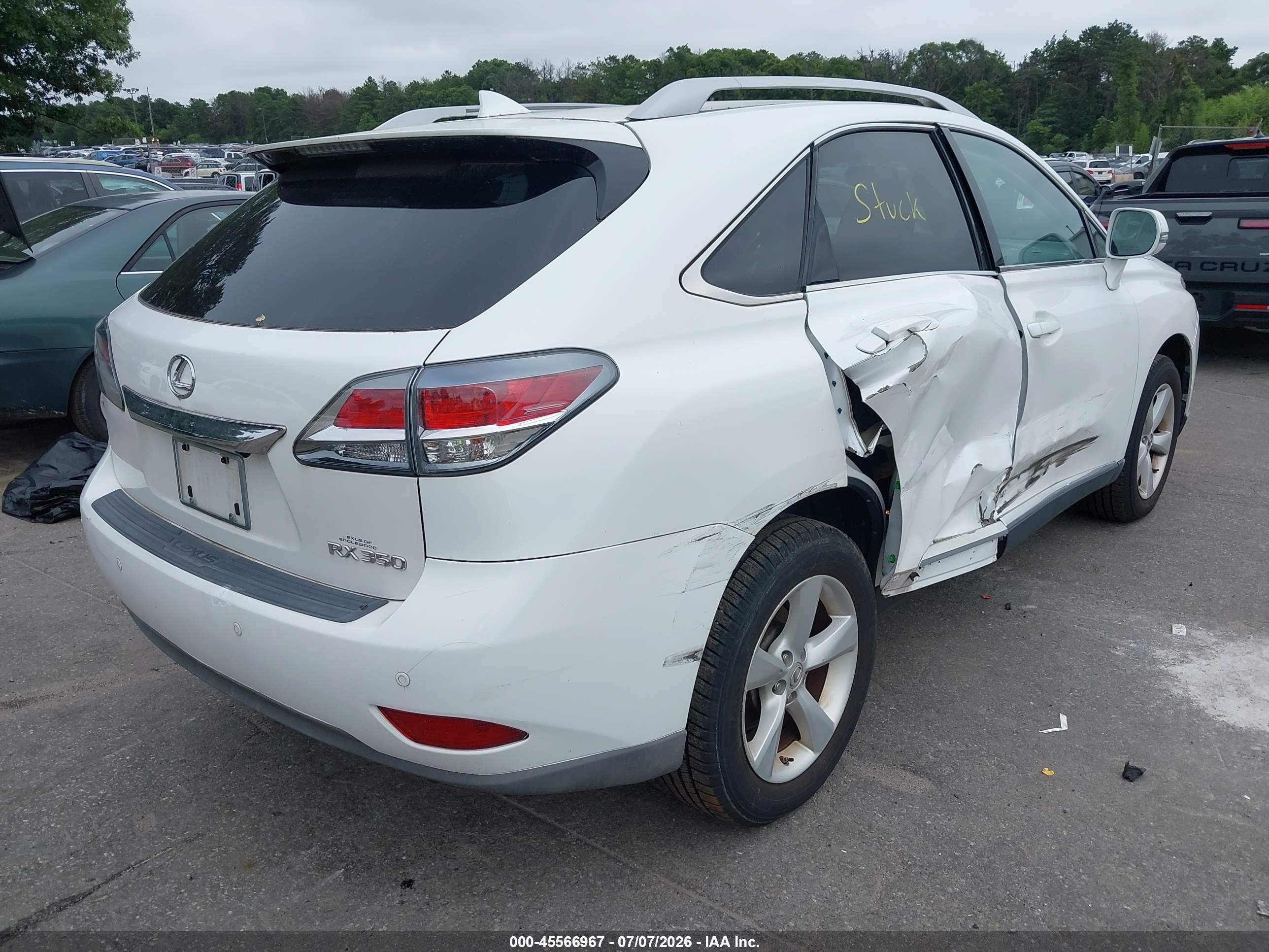 2014 Lexus Rx 350   White vin: 2T2BK1BA8EC240906