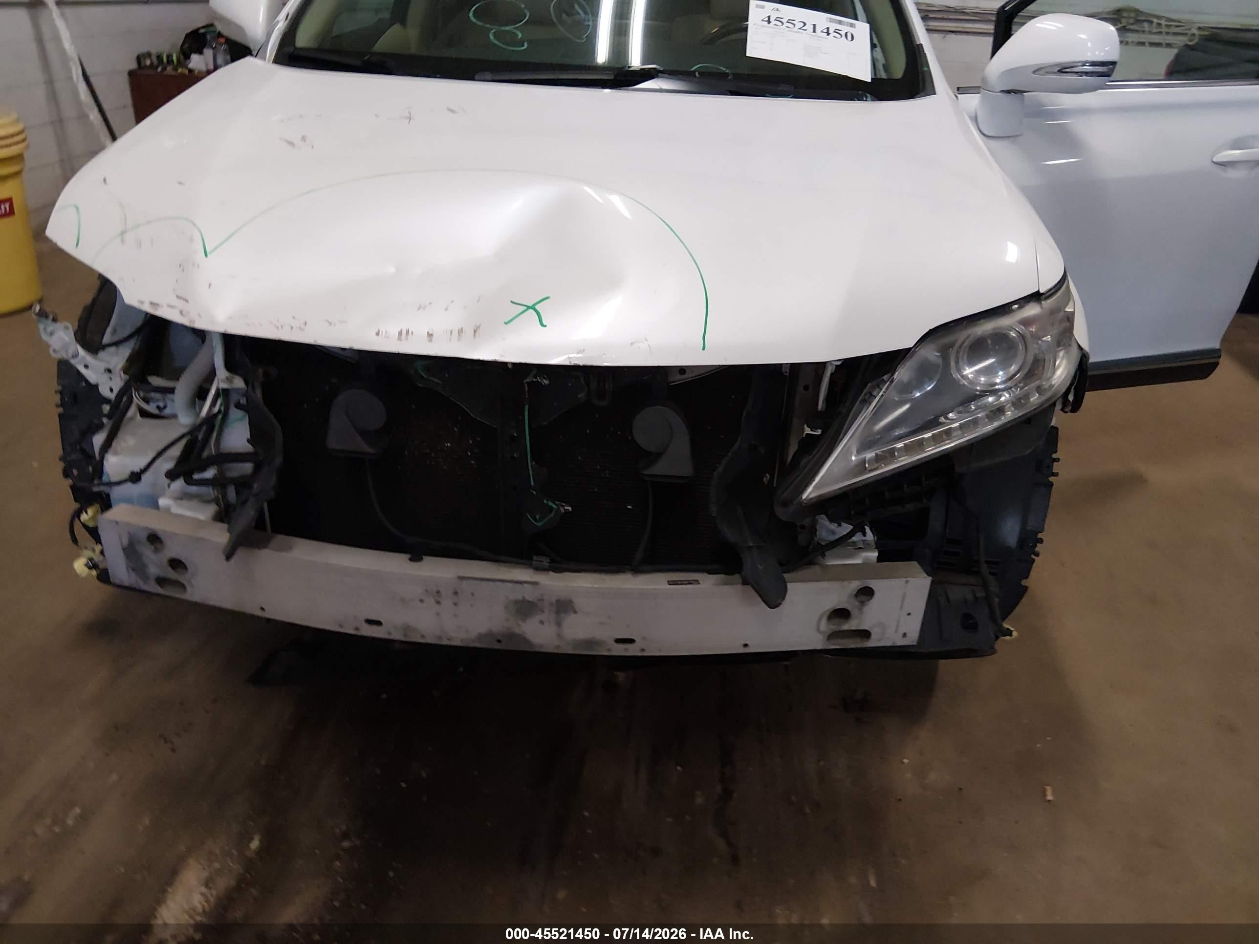 2015 Lexus Rx 350 White vin: 2T2BK1BA8FC290254
