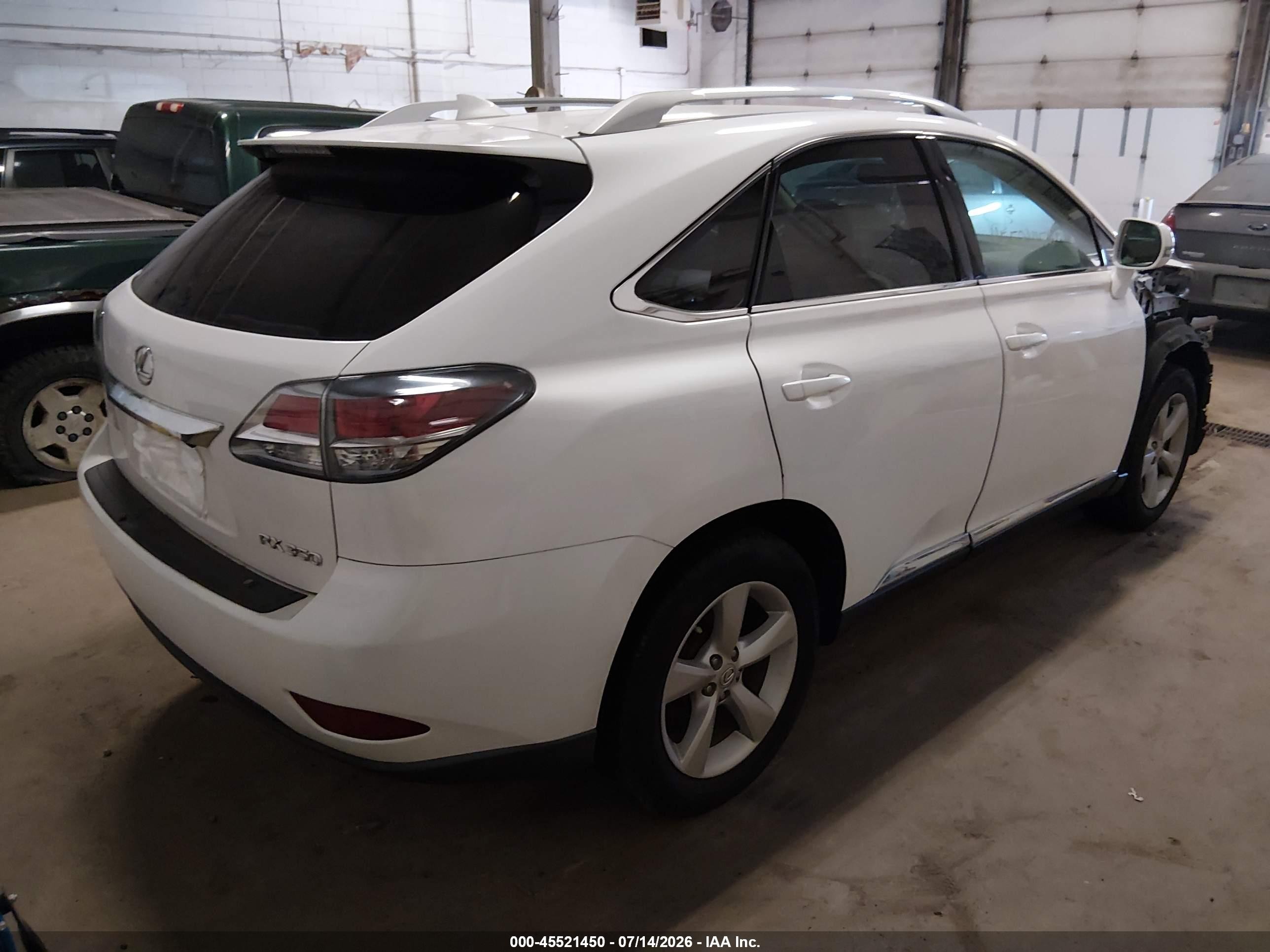 2015 Lexus Rx 350 White vin: 2T2BK1BA8FC290254