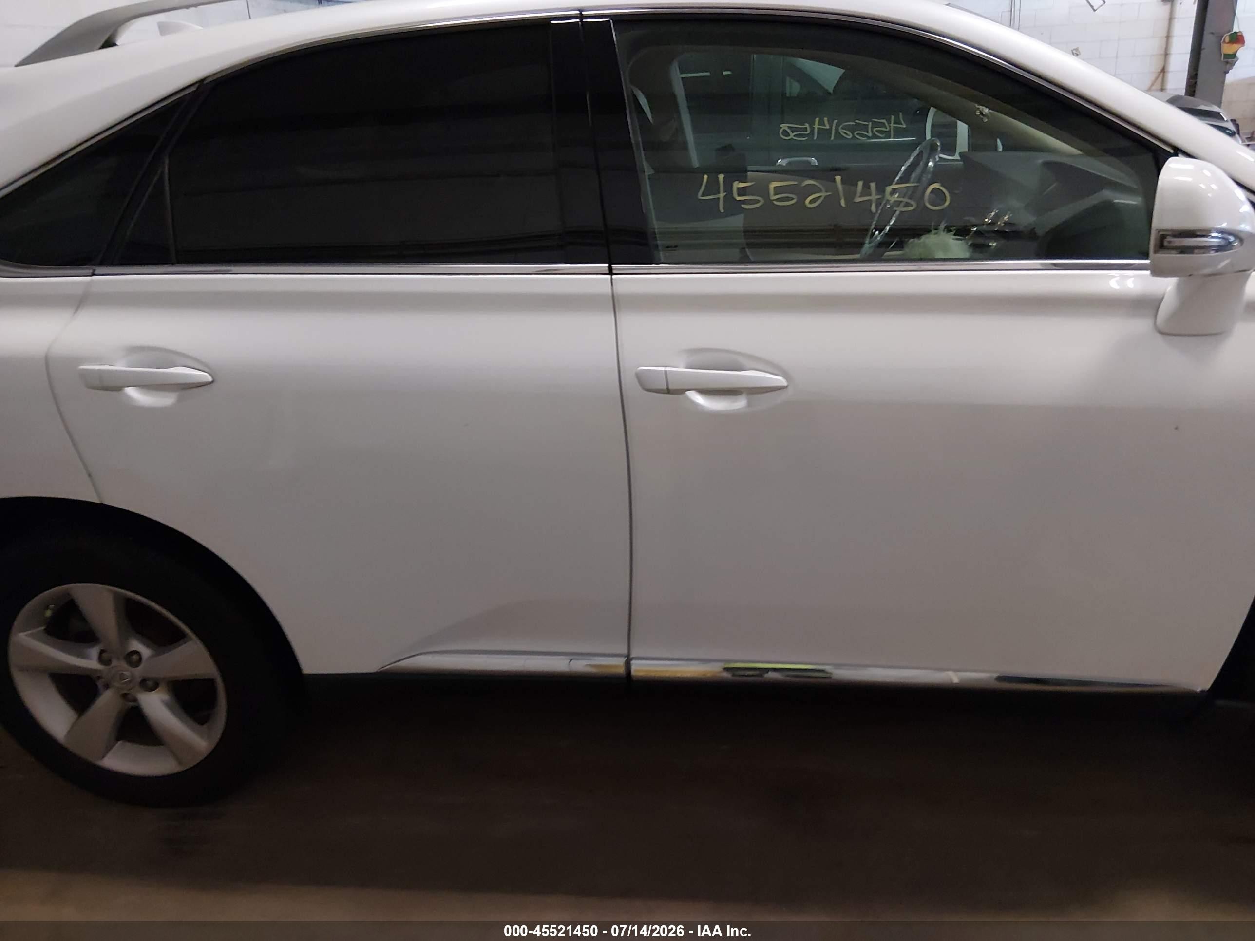 2015 Lexus Rx 350 White vin: 2T2BK1BA8FC290254