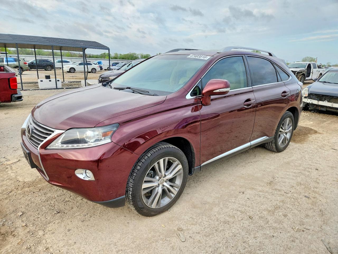 2015 Lexus Rx 350 Base Burgundy vin: 2T2BK1BA8FC317422