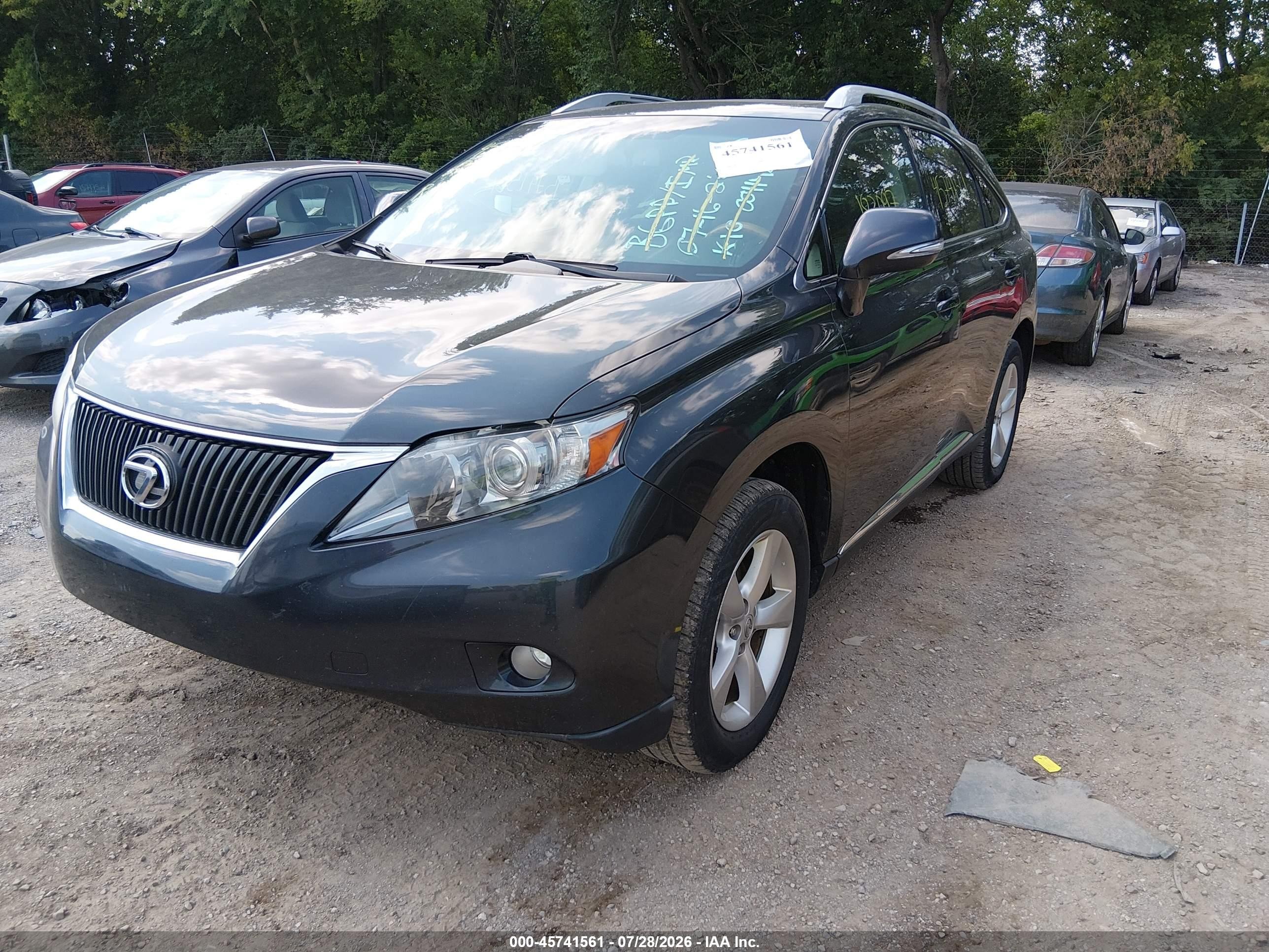 2010 Lexus Rx 350   Gray vin: 2T2BK1BA9AC001195