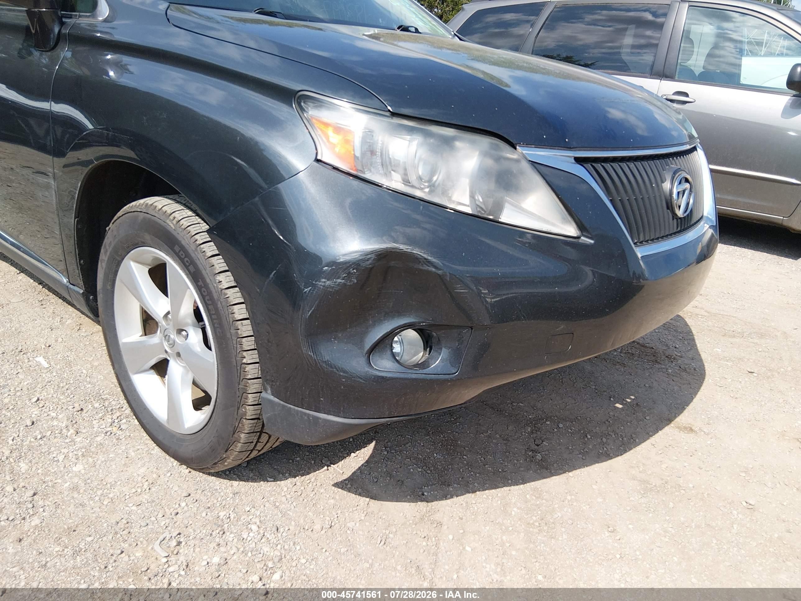 2010 Lexus Rx 350   Gray vin: 2T2BK1BA9AC001195