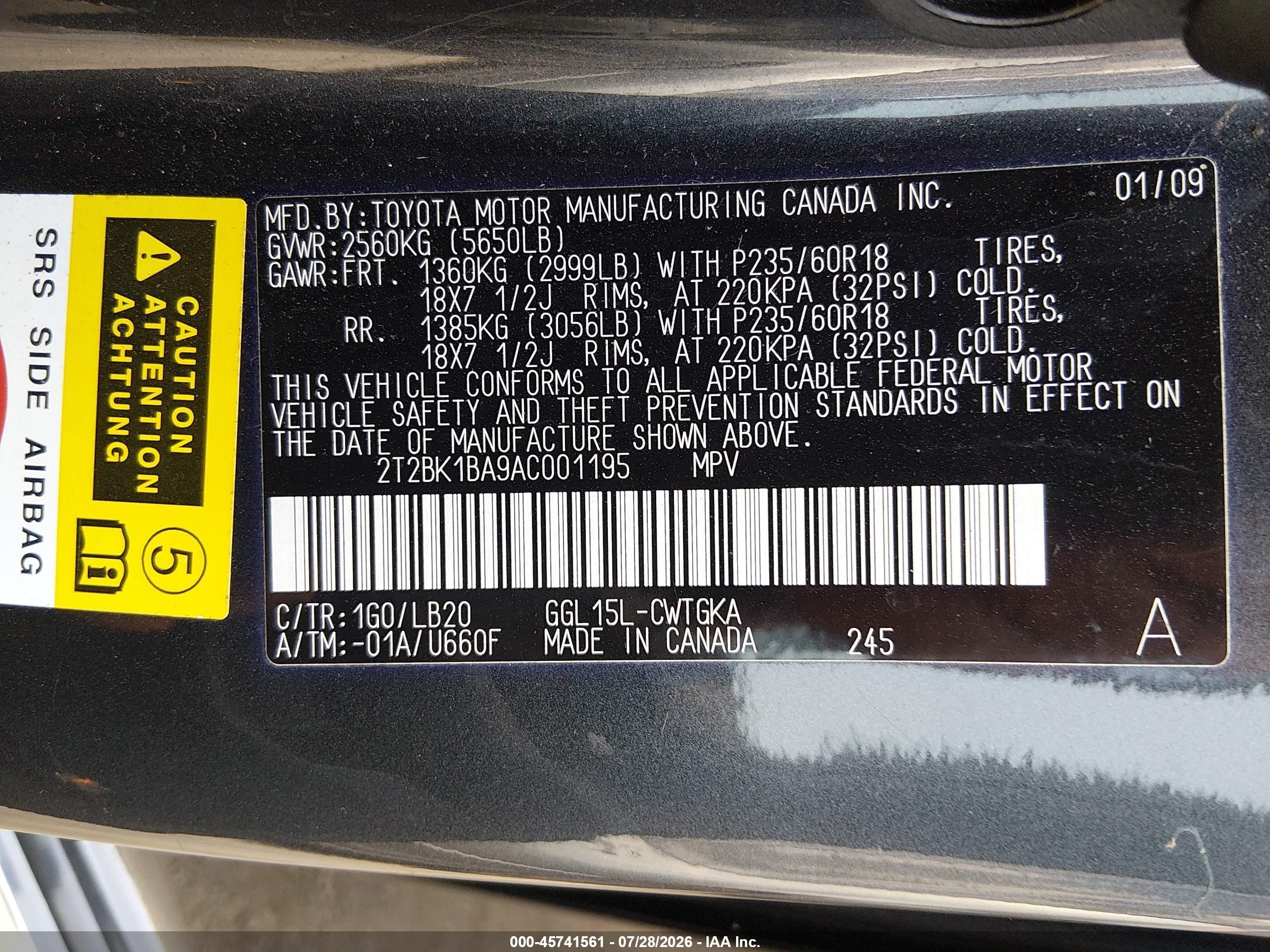2010 Lexus Rx 350   Gray vin: 2T2BK1BA9AC001195