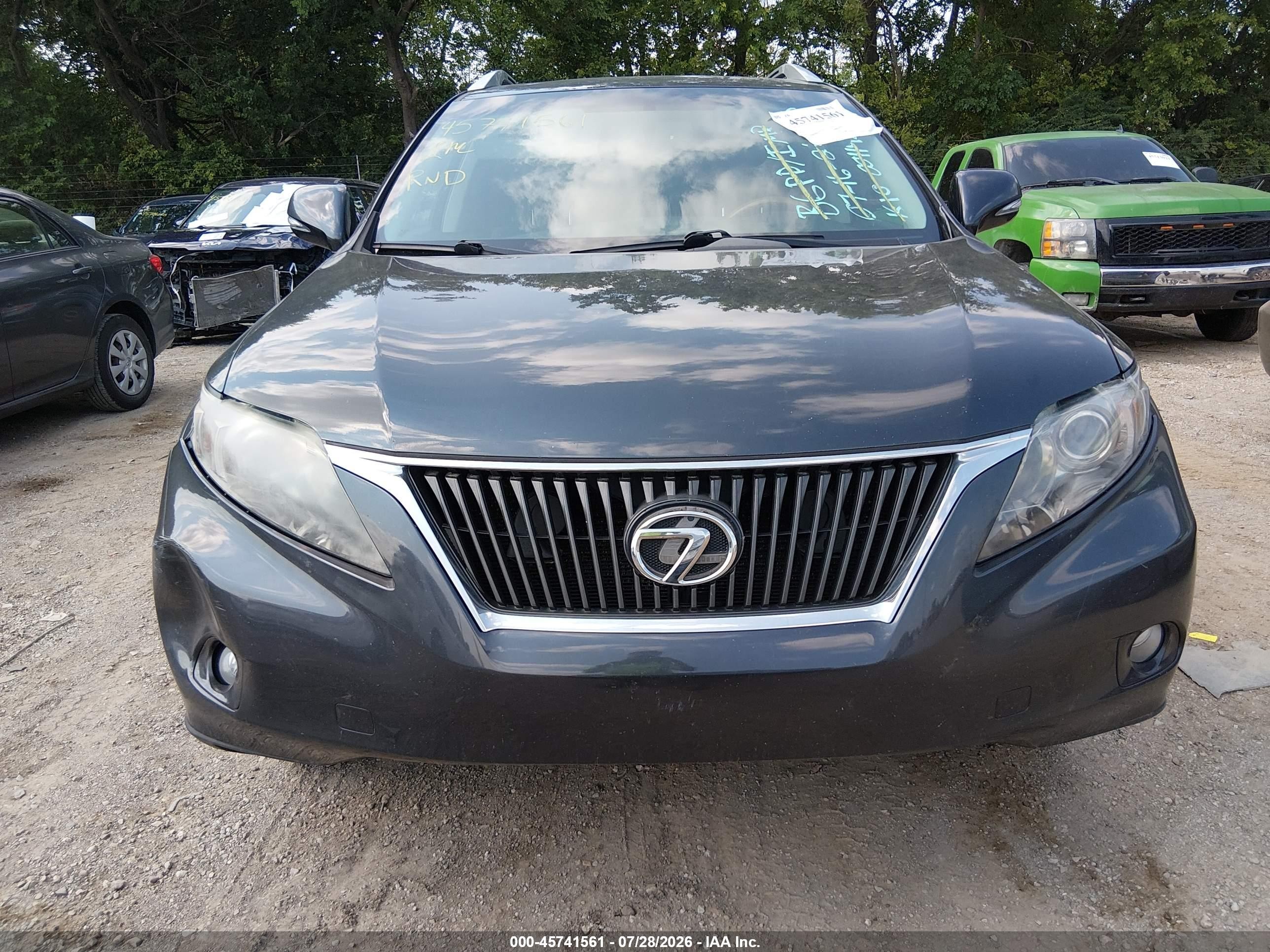 2010 Lexus Rx 350   Gray vin: 2T2BK1BA9AC001195