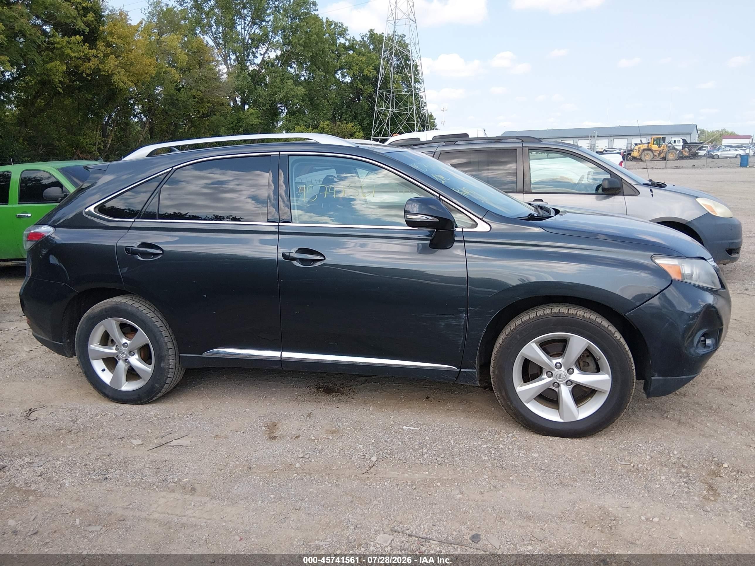 2010 Lexus Rx 350   Gray vin: 2T2BK1BA9AC001195