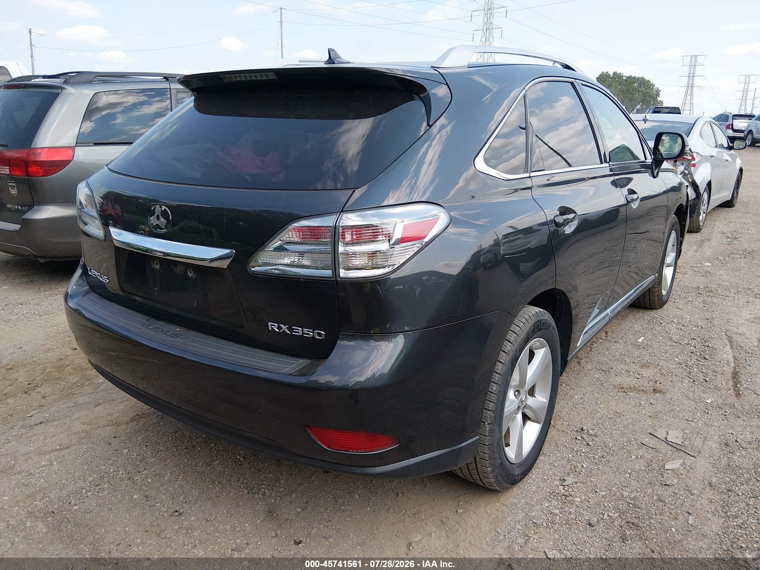 2010 Lexus Rx 350   Gray vin: 2T2BK1BA9AC001195