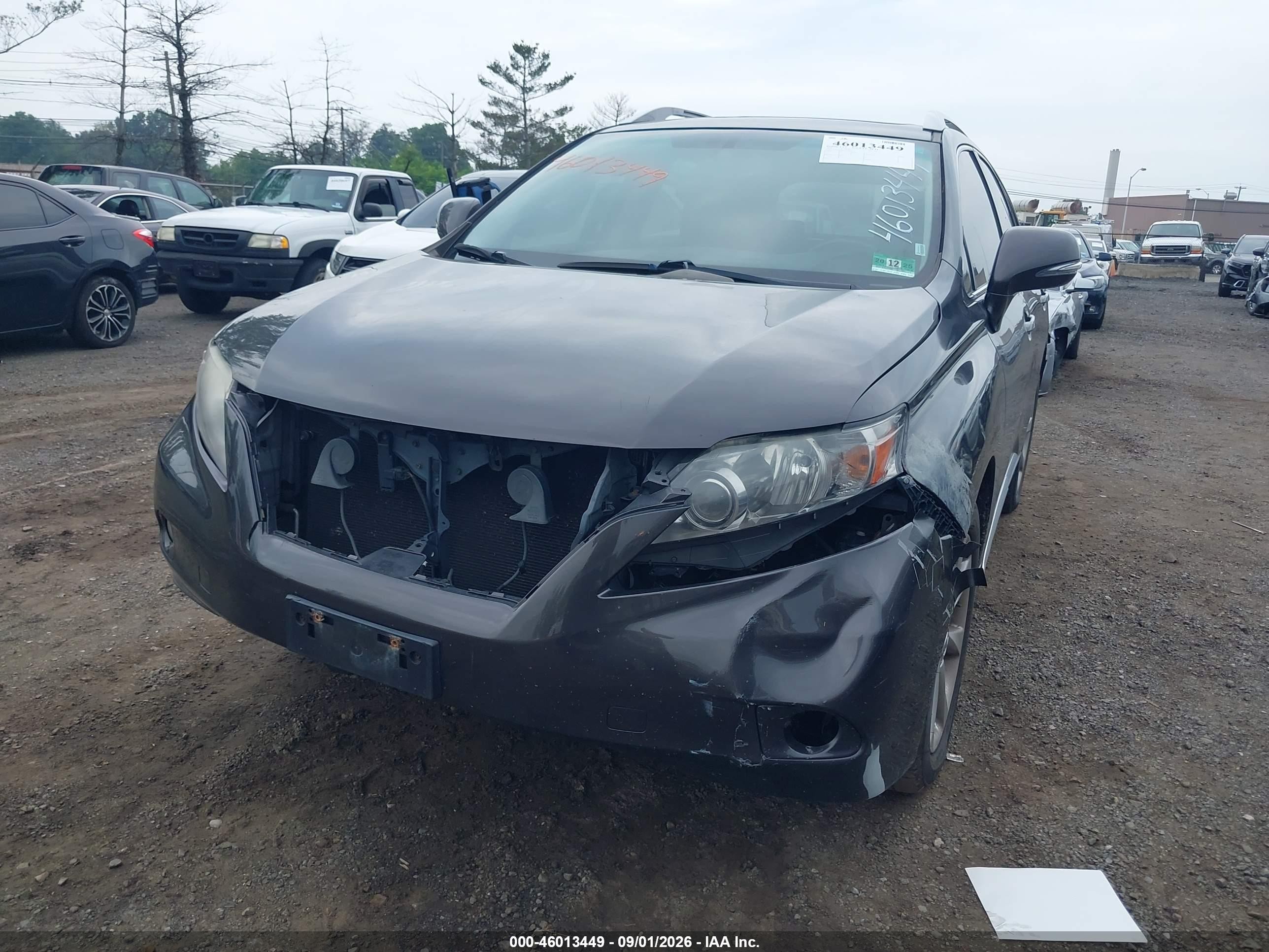 2010 Lexus Rx 350   Серый vin: 2T2BK1BA9AC016845