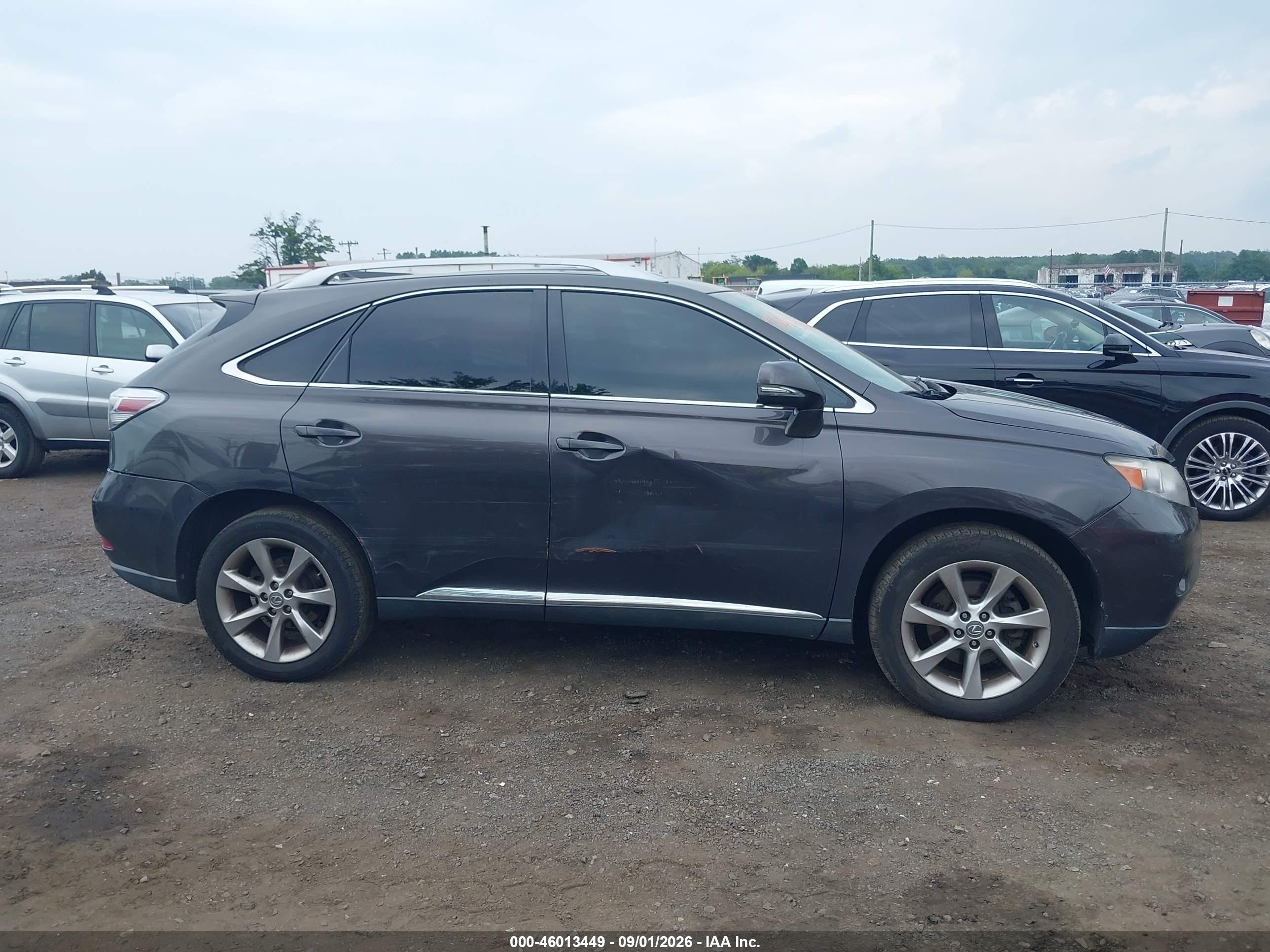 2010 Lexus Rx 350   Серый vin: 2T2BK1BA9AC016845