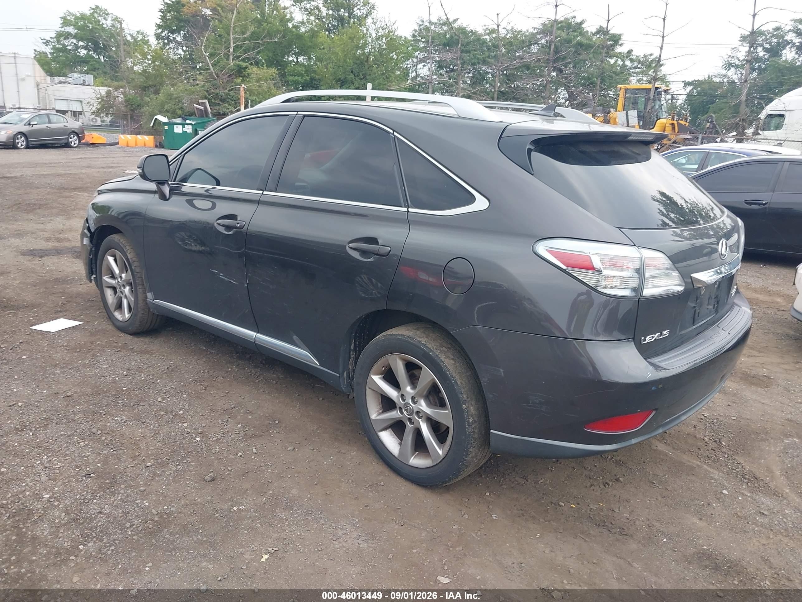 2010 Lexus Rx 350   Серый vin: 2T2BK1BA9AC016845