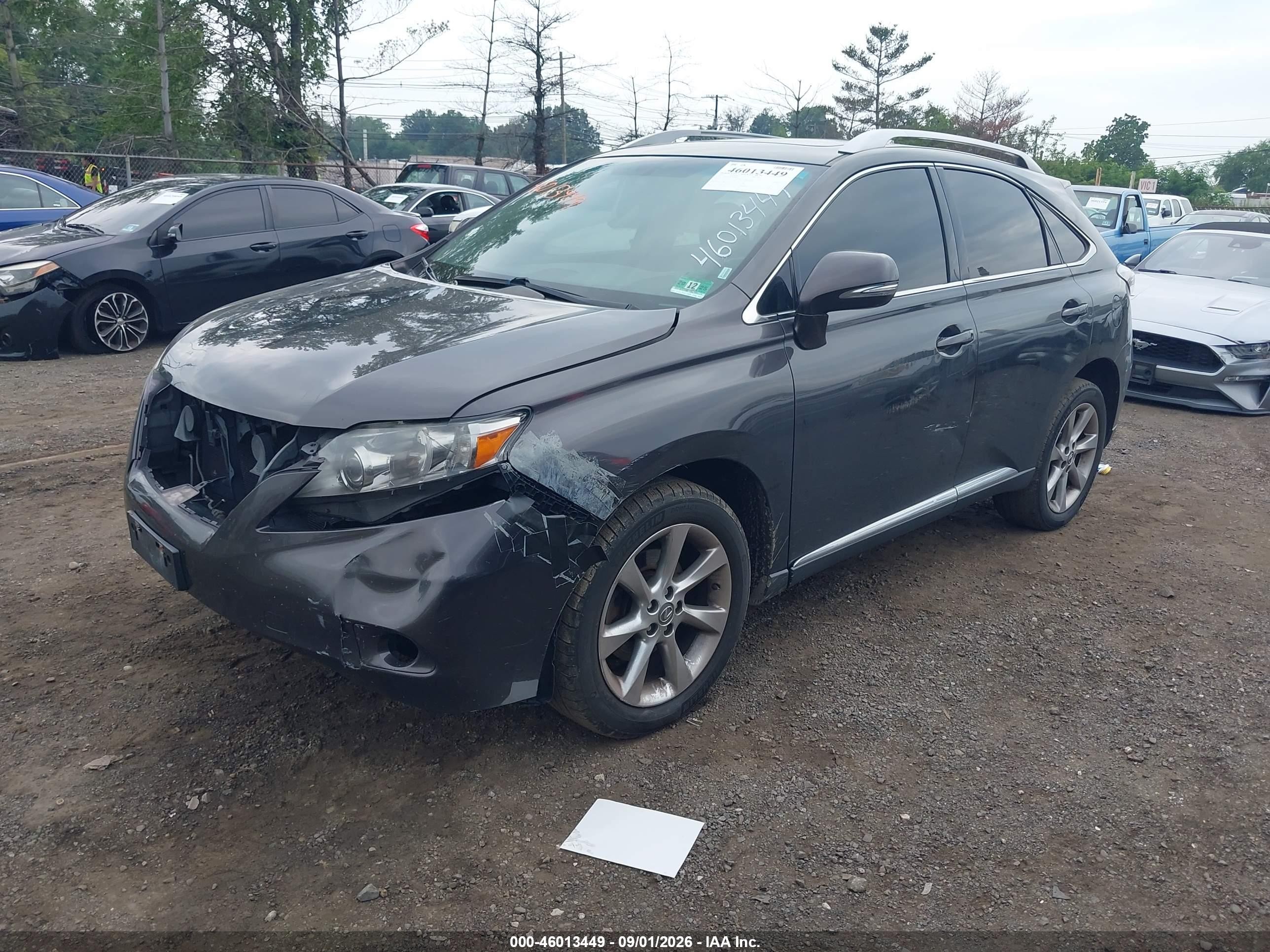2010 Lexus Rx 350   Серый vin: 2T2BK1BA9AC016845