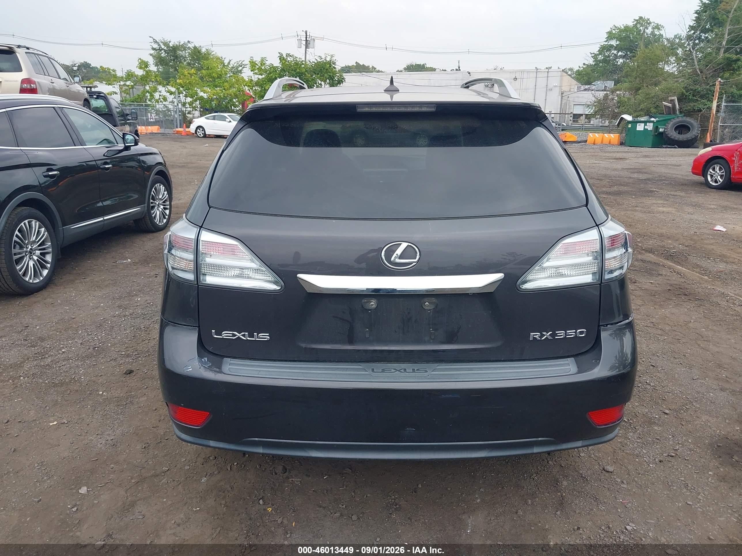 2010 Lexus Rx 350   Серый vin: 2T2BK1BA9AC016845