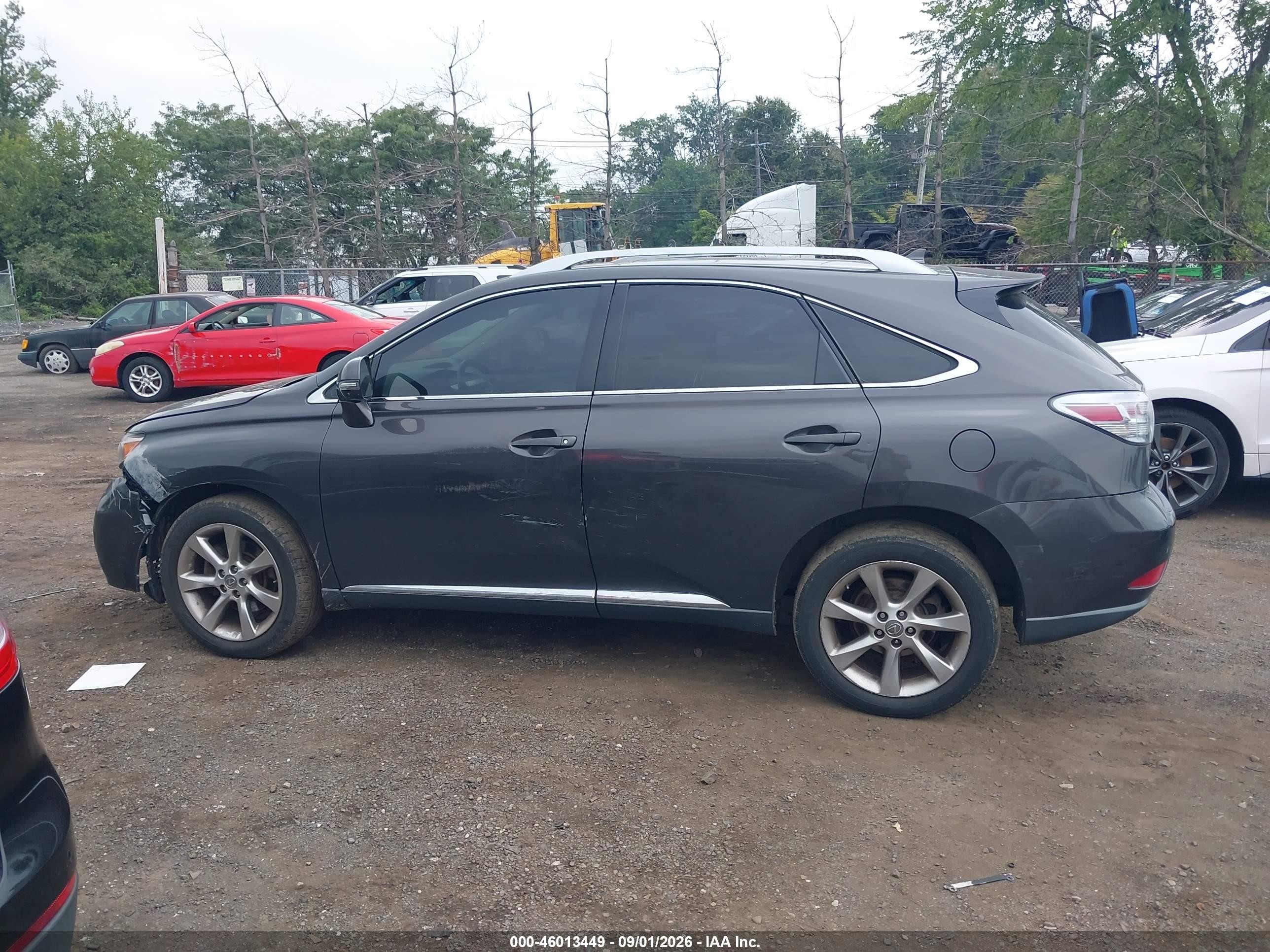 2010 Lexus Rx 350   Серый vin: 2T2BK1BA9AC016845