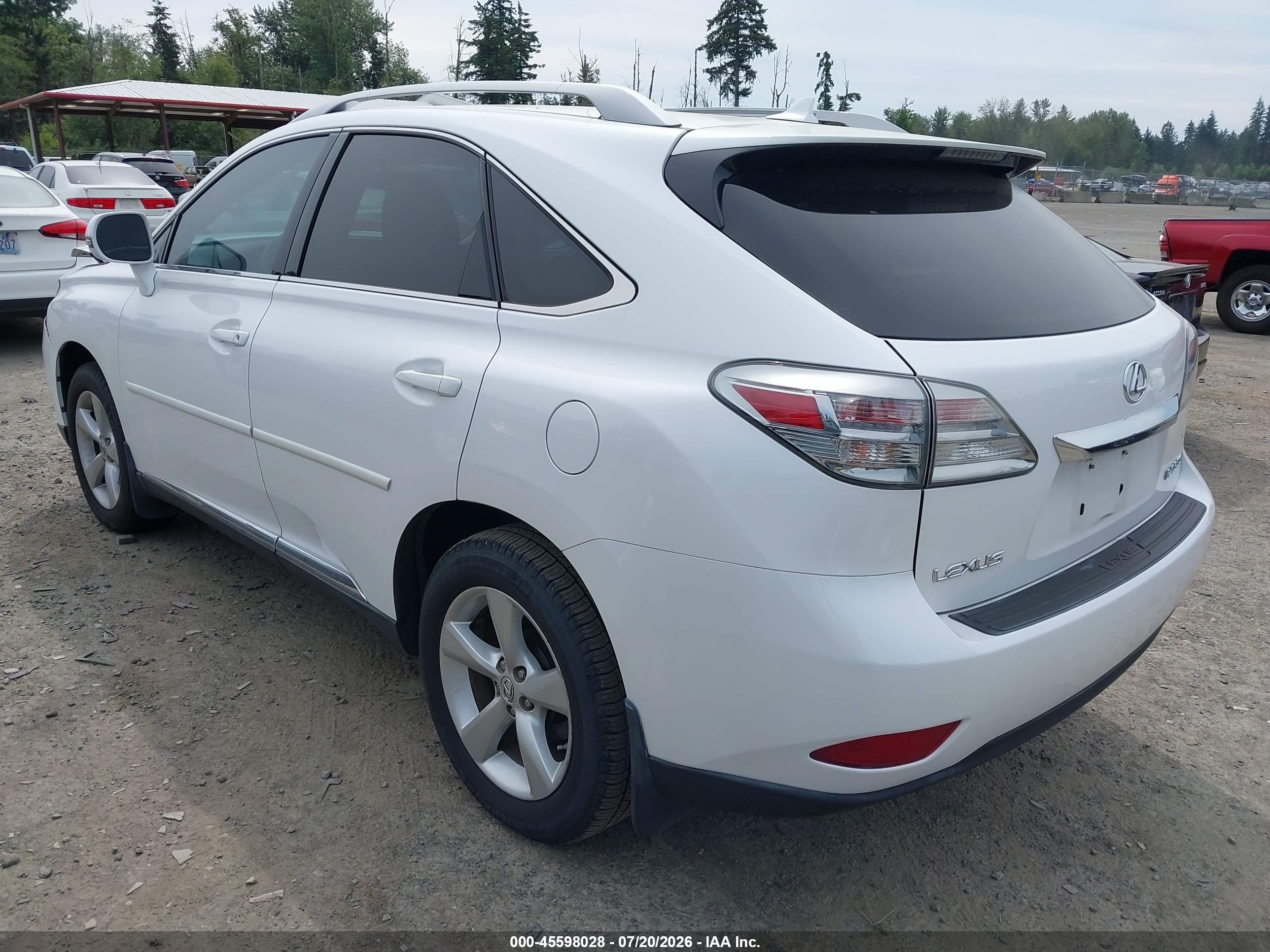 2010 Lexus Rx 350   White vin: 2T2BK1BA9AC023939