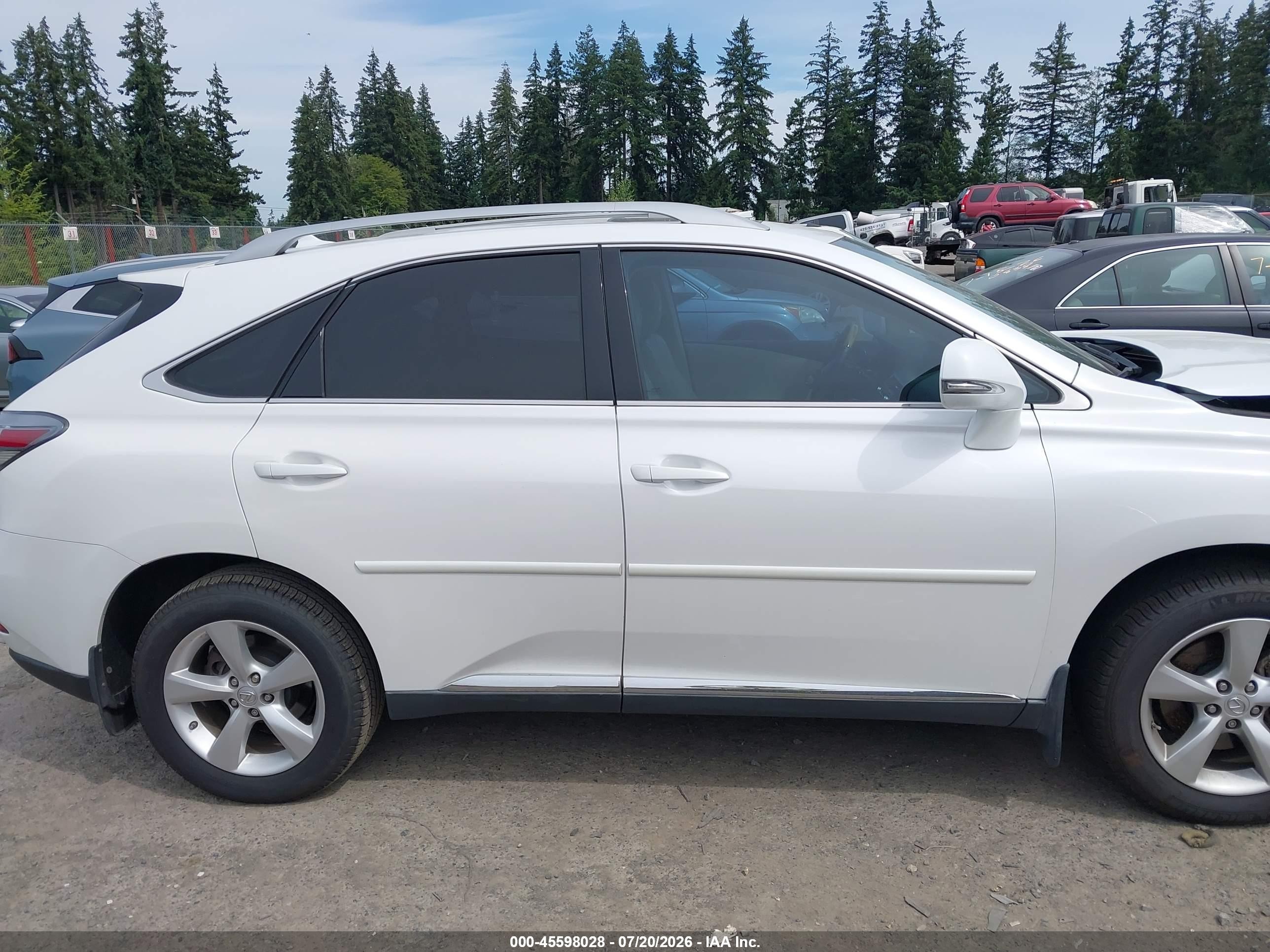 2010 Lexus Rx 350   White vin: 2T2BK1BA9AC023939