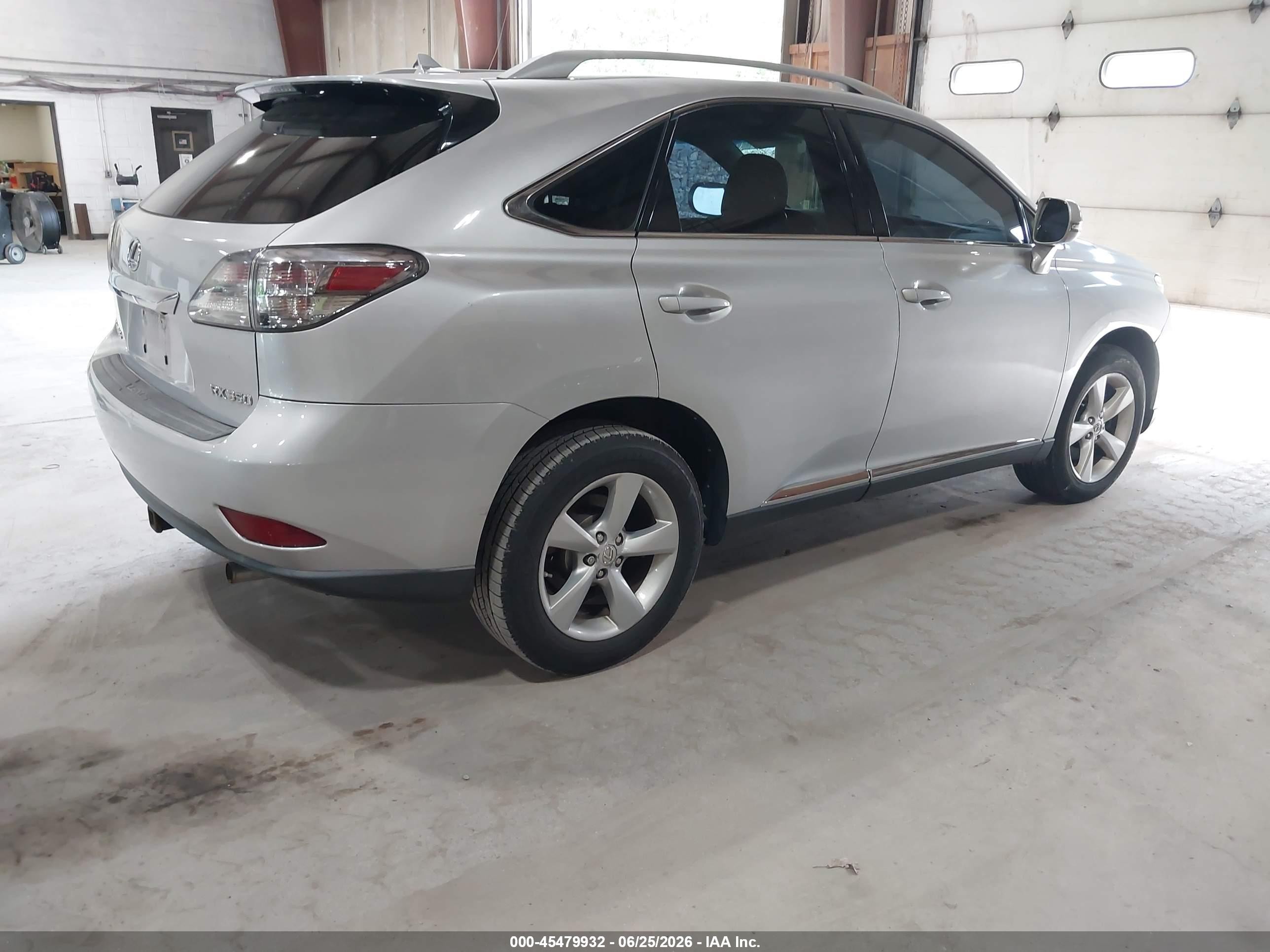 2010 Lexus Rx 350   Gray vin: 2T2BK1BA9AC029725