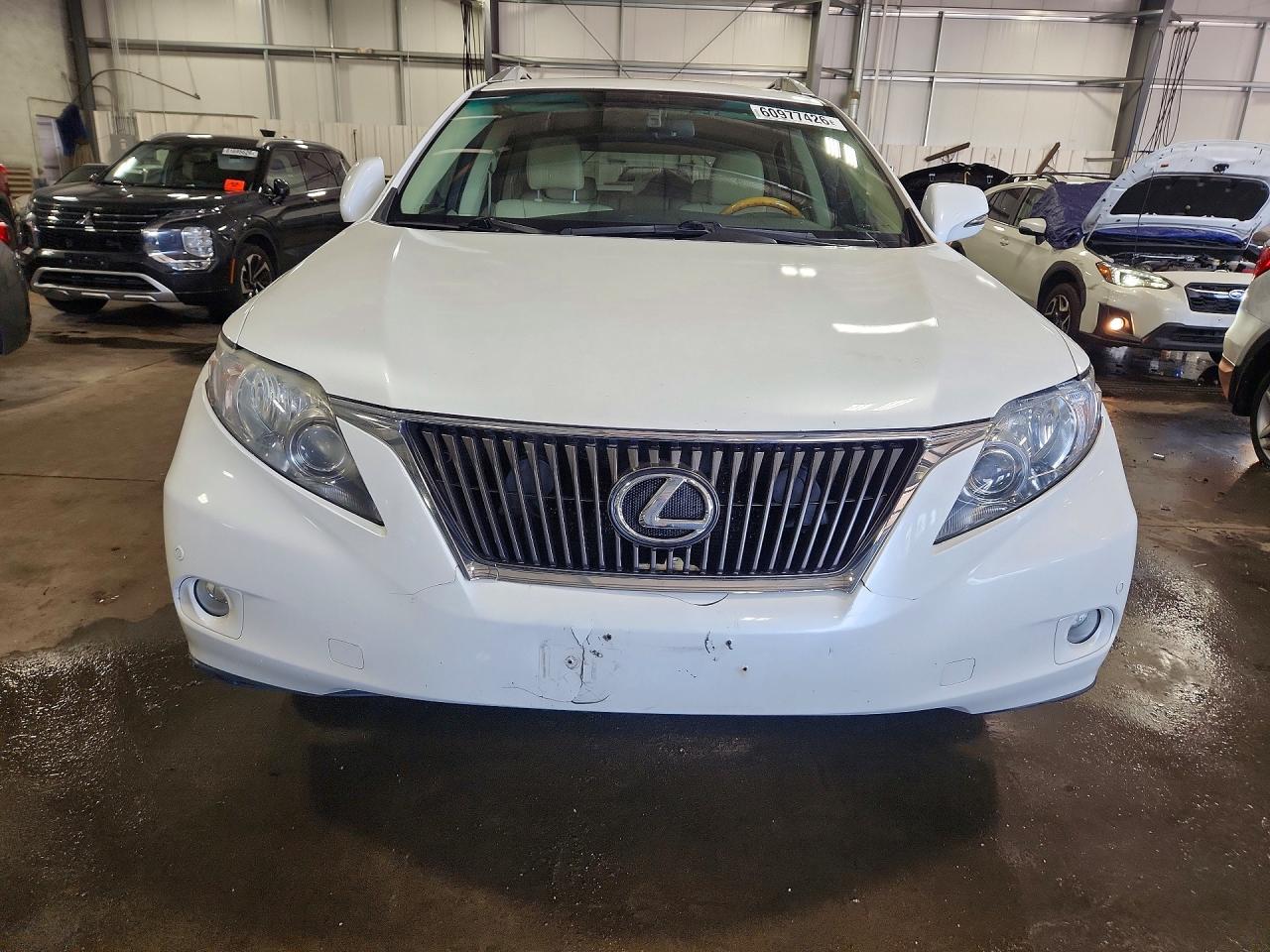 2010 Lexus Rx 350 White vin: 2T2BK1BA9AC051465