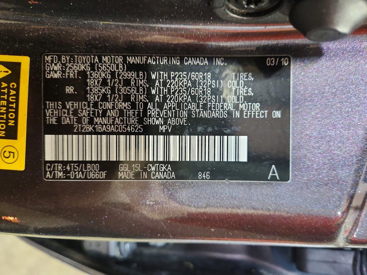 2010 Lexus Rx 350 Серый vin: 2T2BK1BA9AC054625