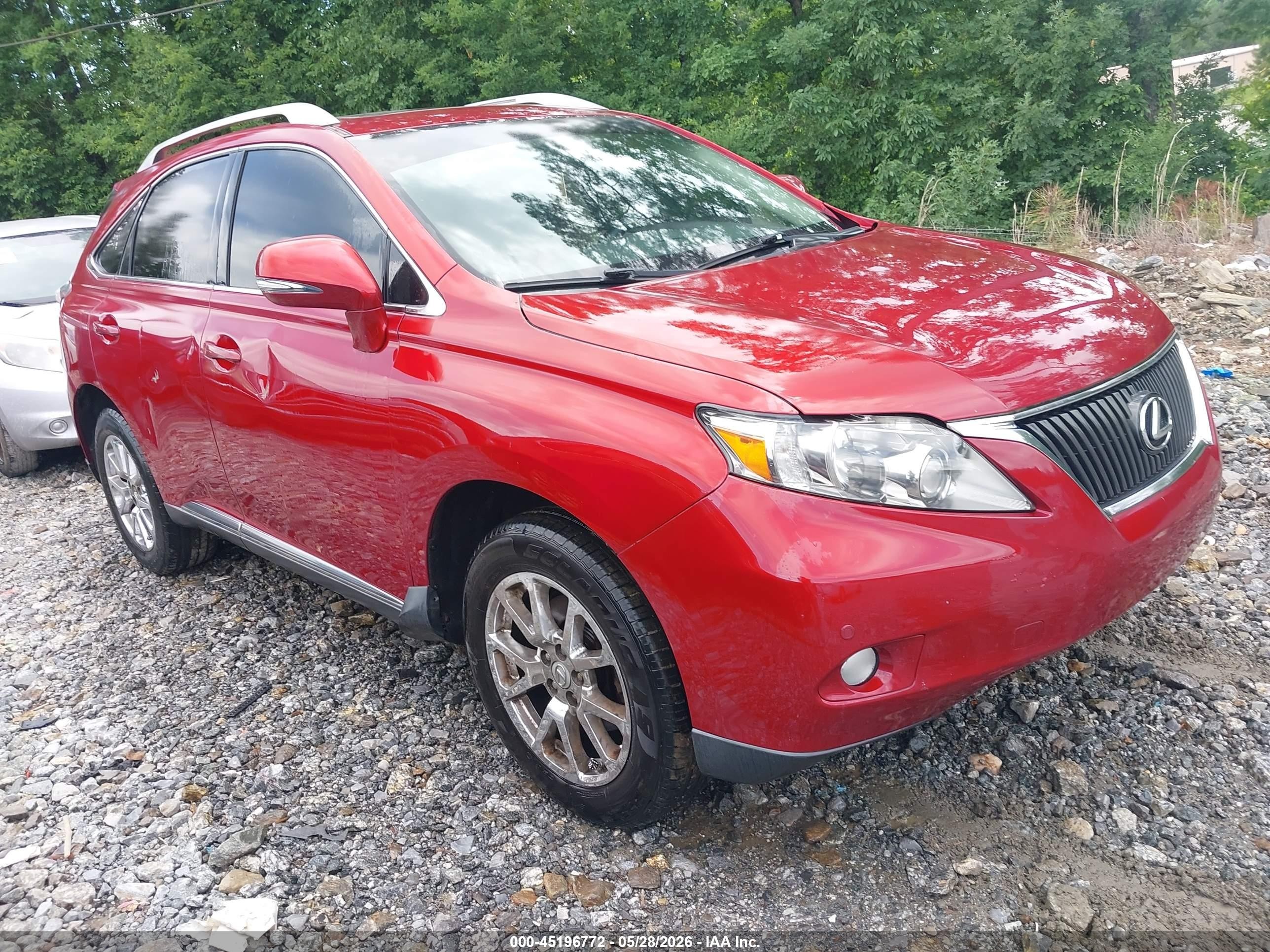 2010 Lexus Rx 350   Red vin: 2T2BK1BA9AC055631