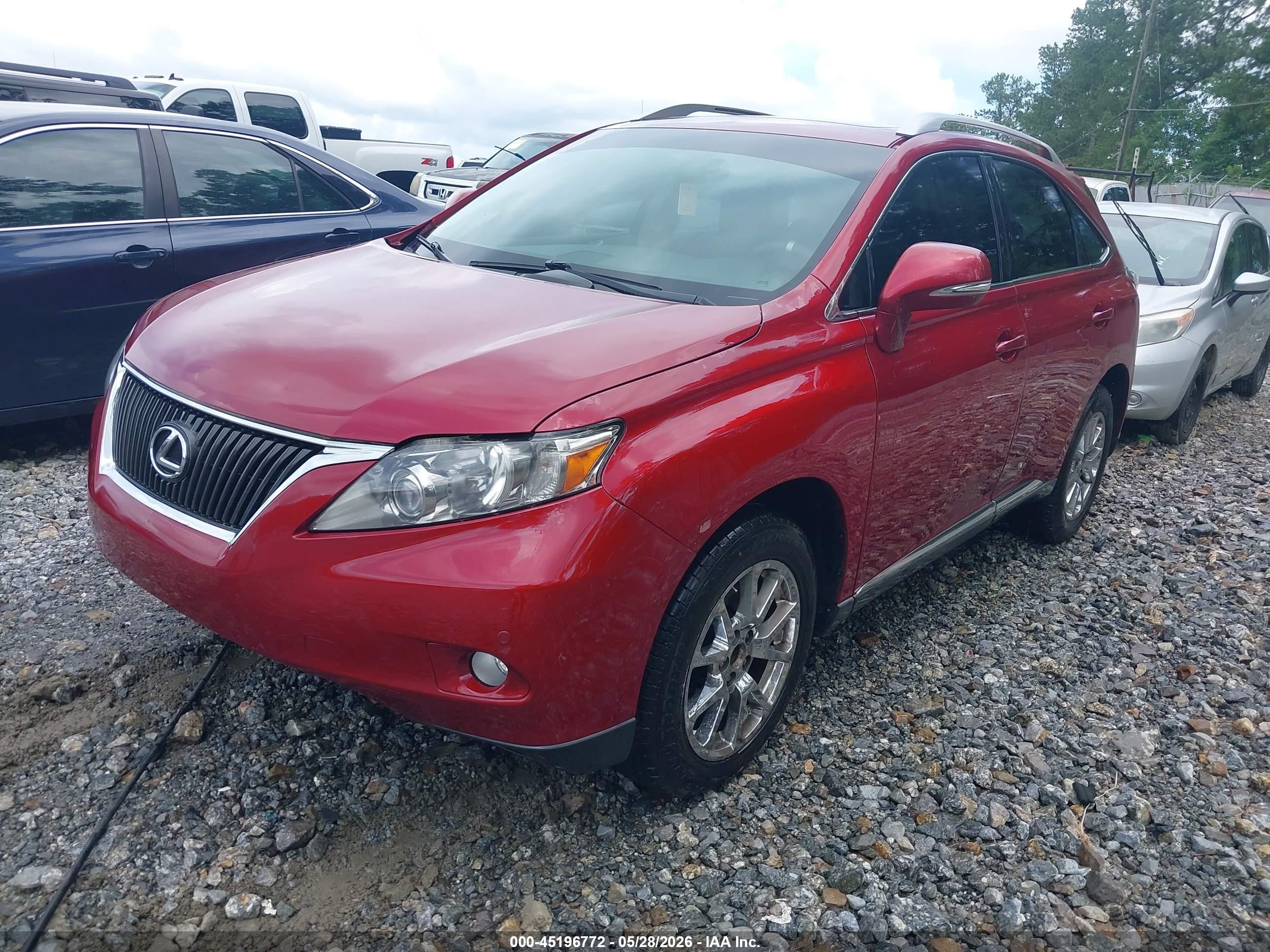 2010 Lexus Rx 350   Red vin: 2T2BK1BA9AC055631