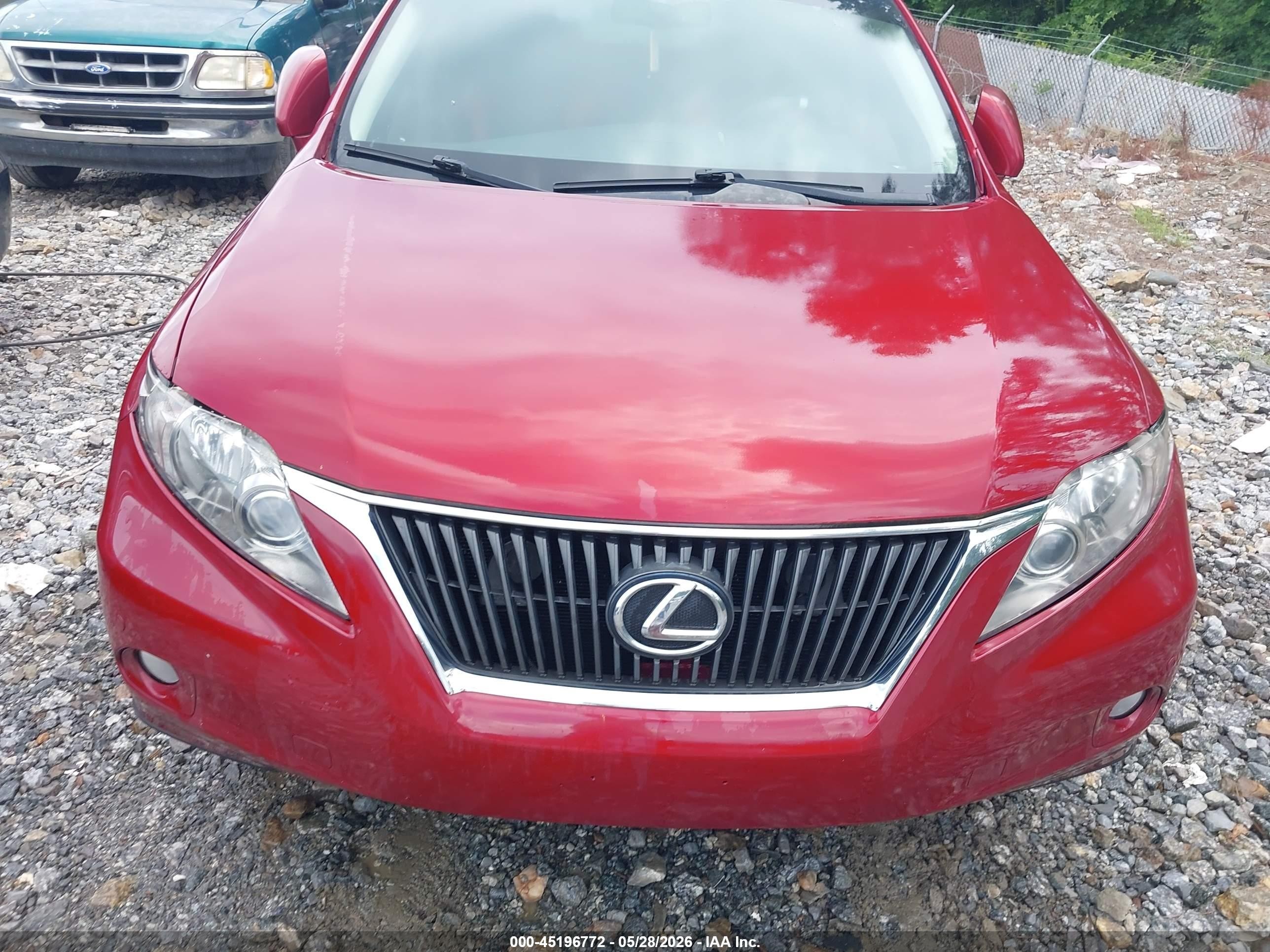 2010 Lexus Rx 350   Red vin: 2T2BK1BA9AC055631