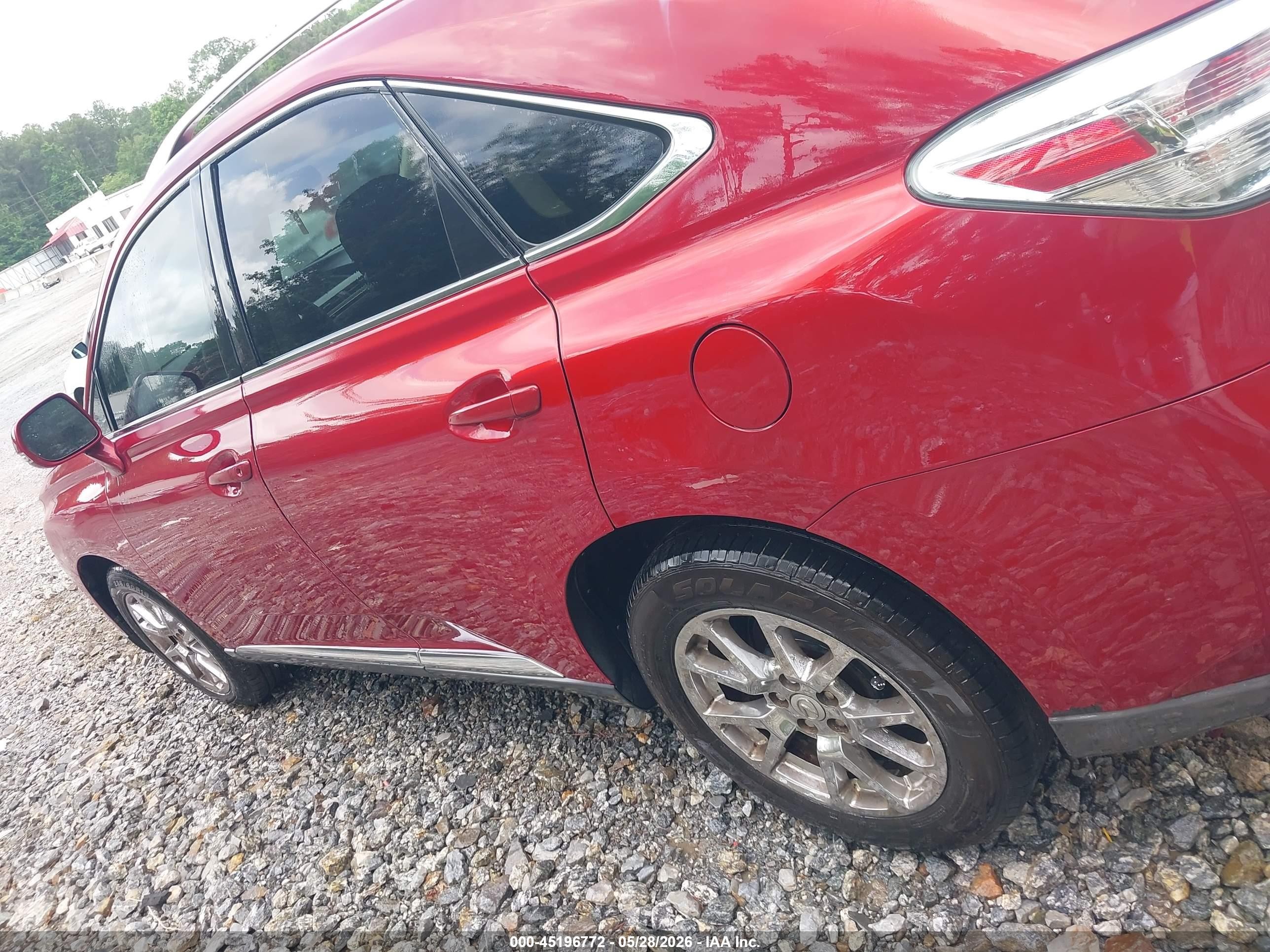 2010 Lexus Rx 350   Red vin: 2T2BK1BA9AC055631