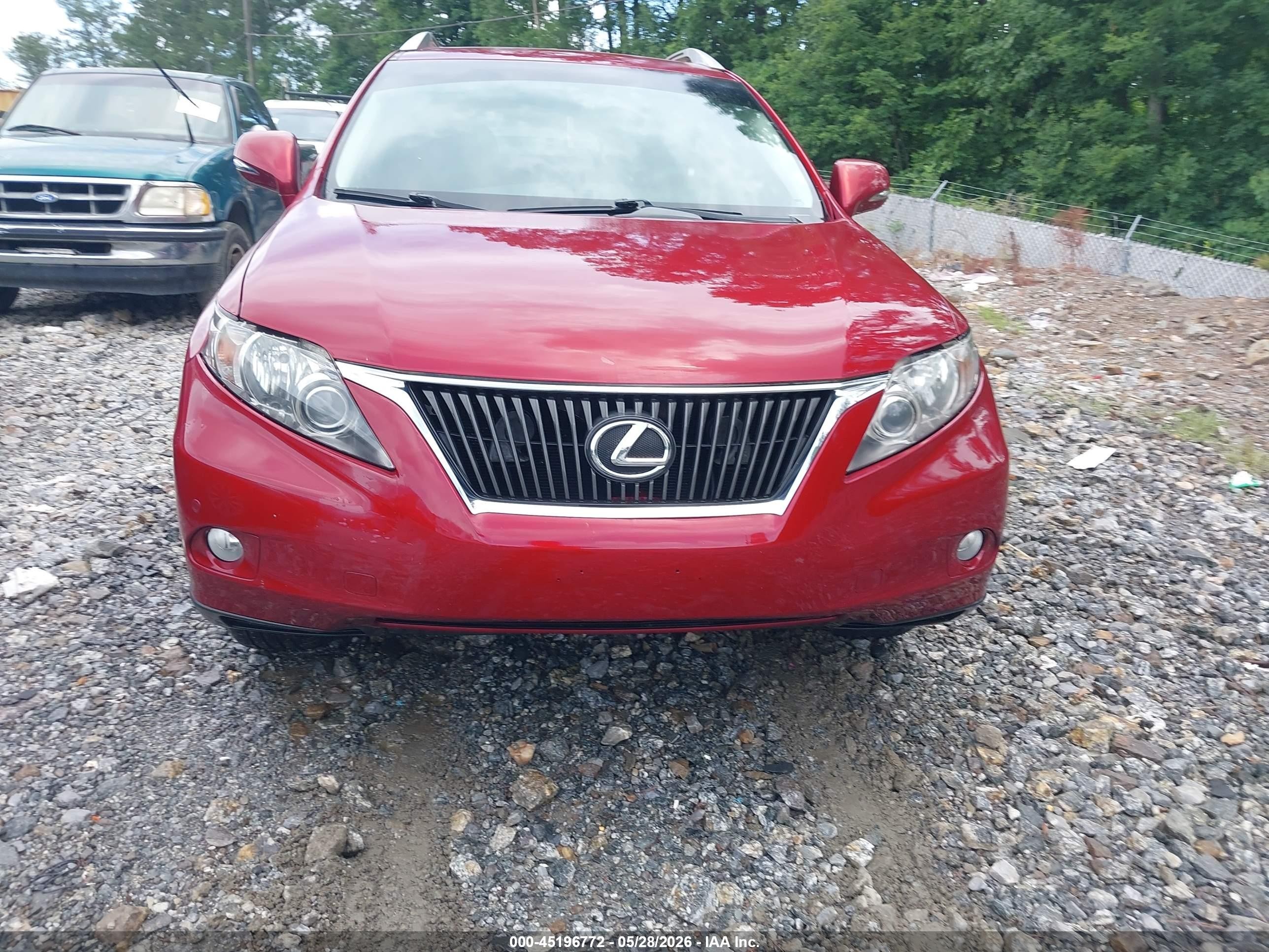 2010 Lexus Rx 350   Red vin: 2T2BK1BA9AC055631