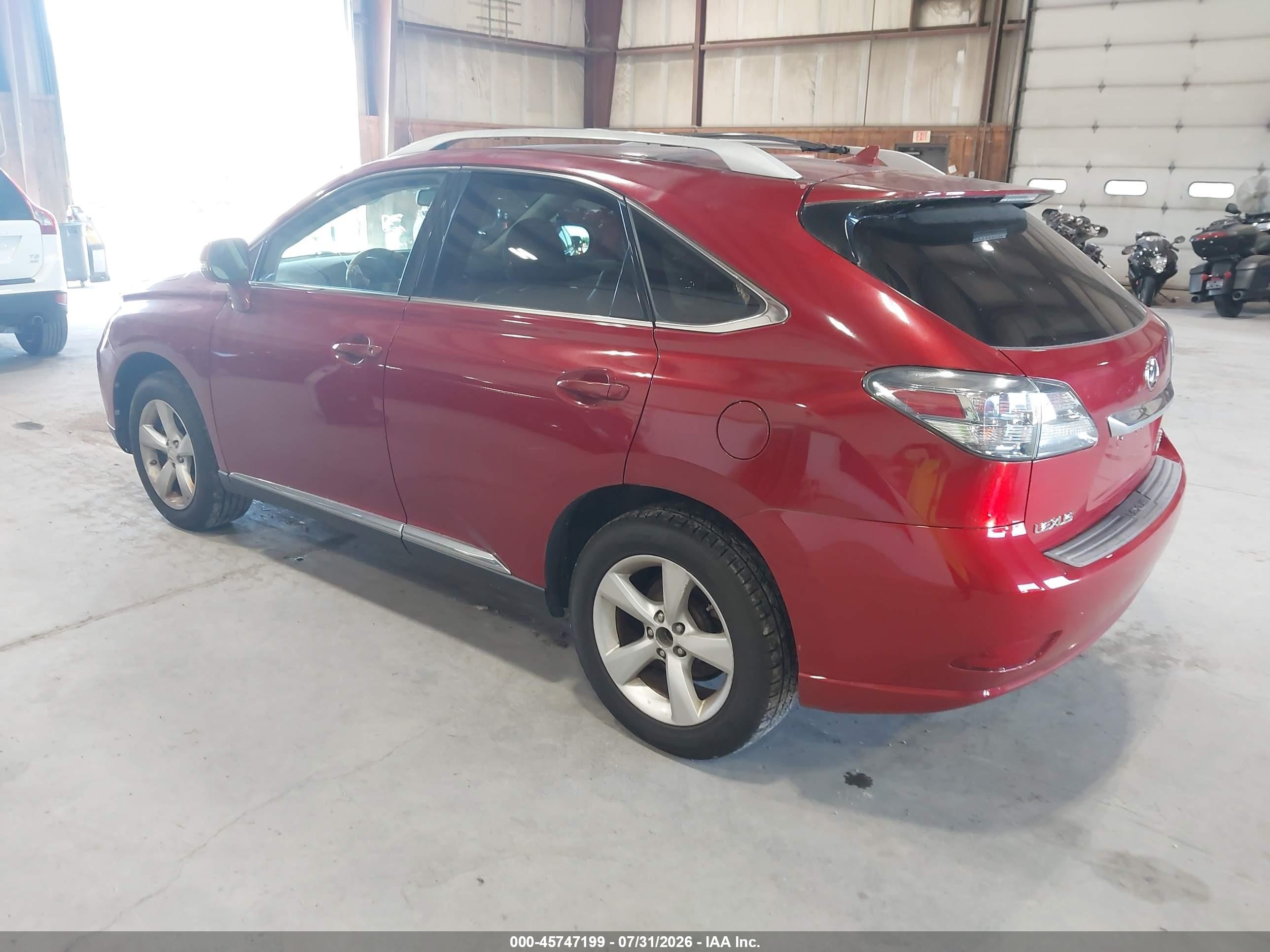 2010 Lexus Rx 350   Red vin: 2T2BK1BA9AC069898