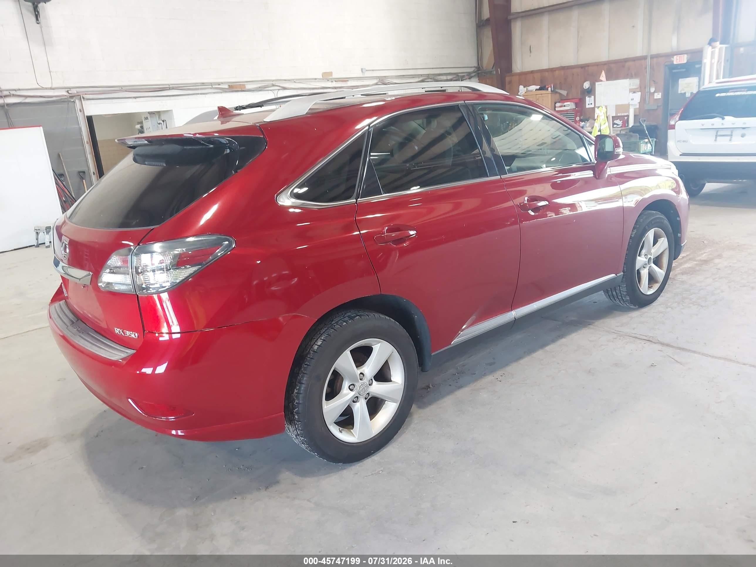2010 Lexus Rx 350   Red vin: 2T2BK1BA9AC069898