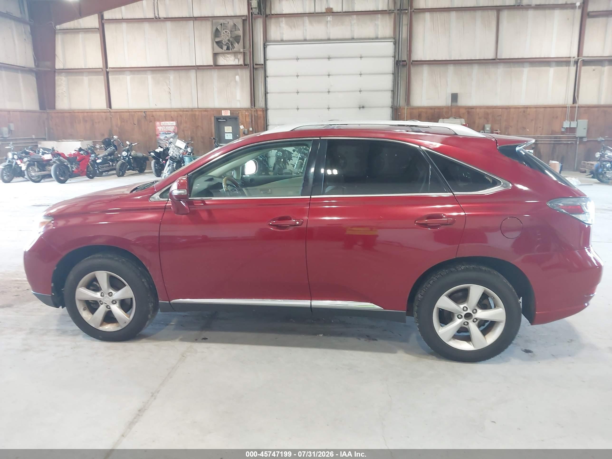 2010 Lexus Rx 350   Red vin: 2T2BK1BA9AC069898