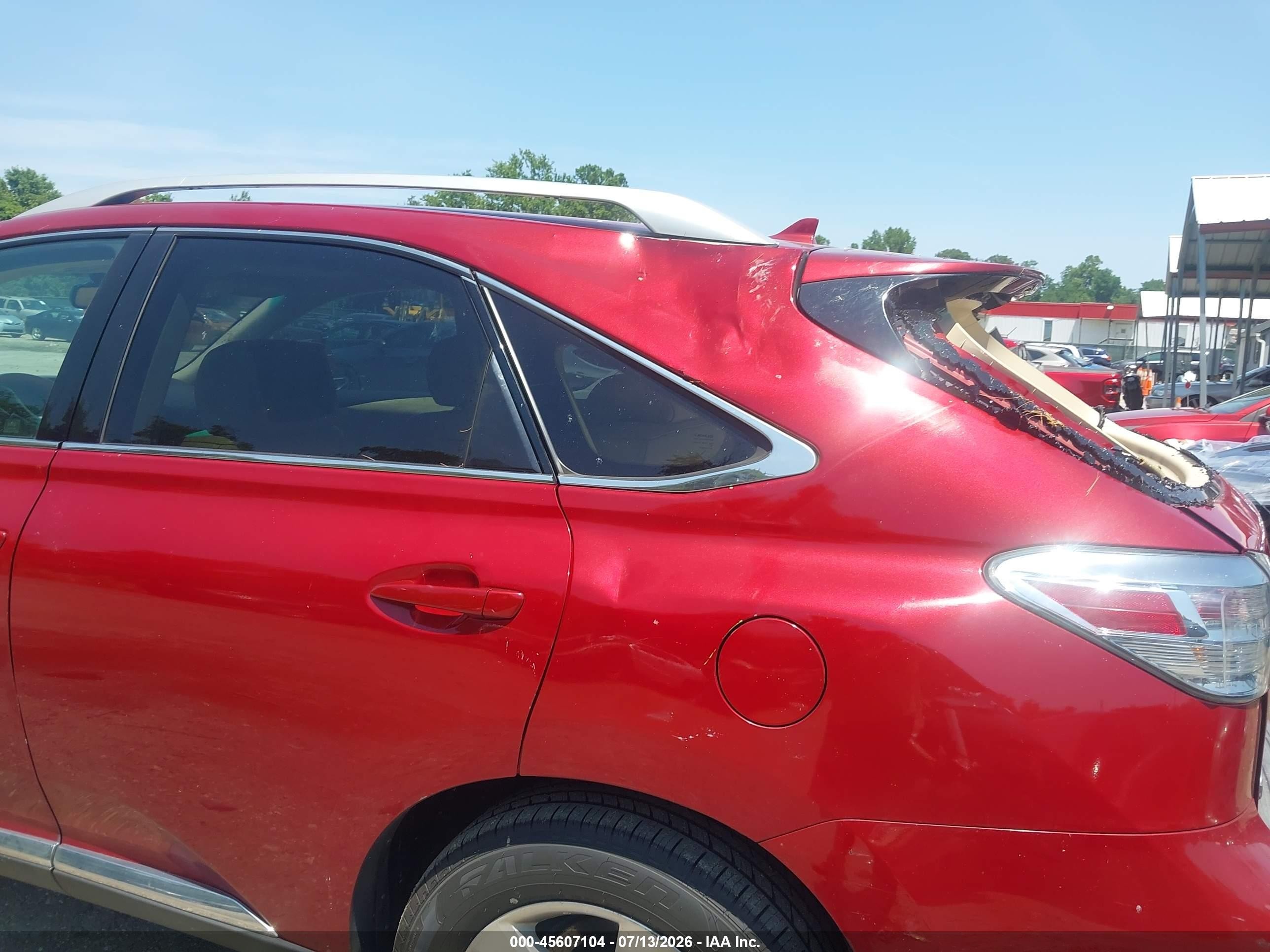 2010 Lexus Rx 350 Red vin: 2T2BK1BA9AC071747