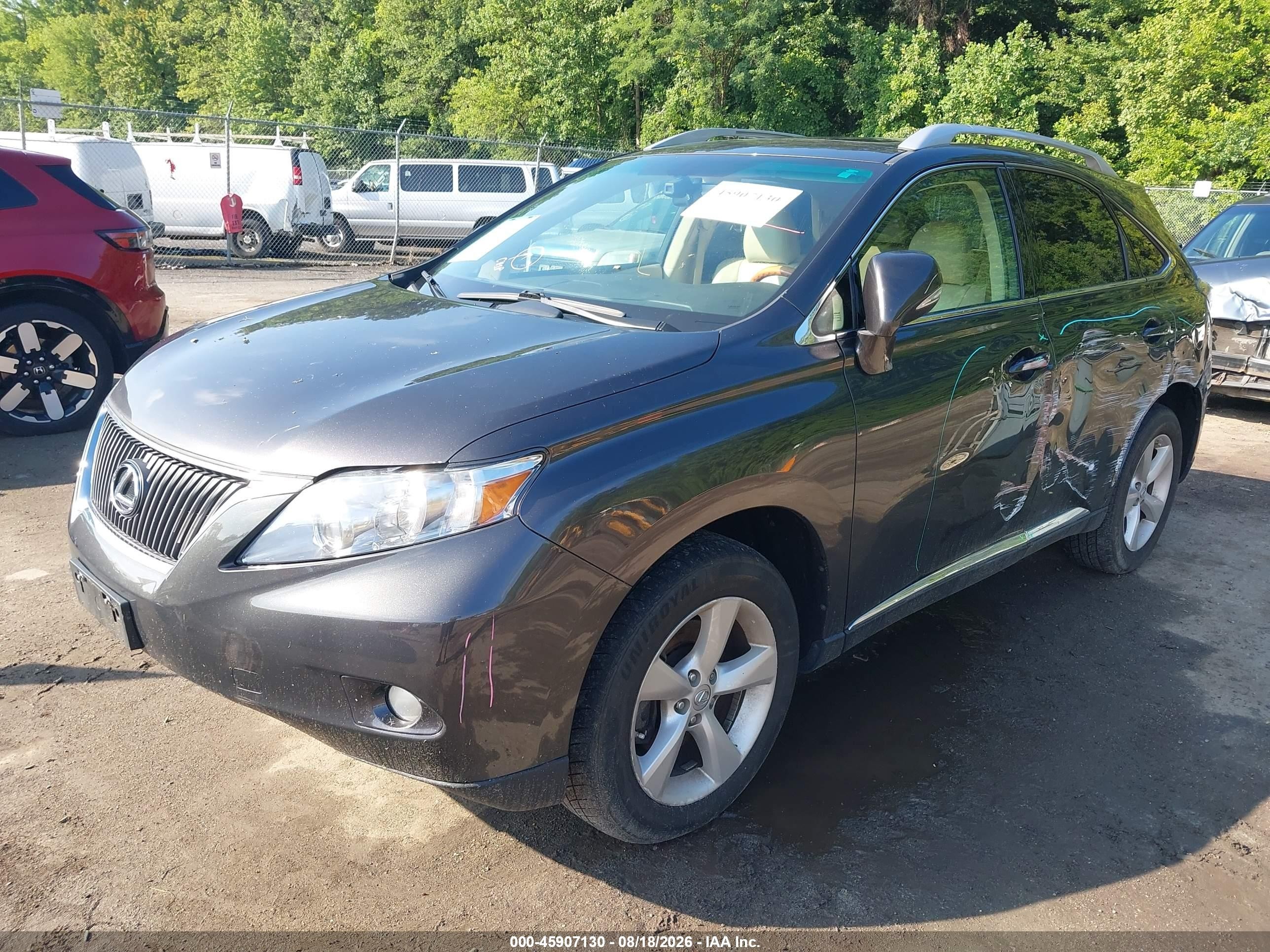 2010 Lexus Rx 350   Gray vin: 2T2BK1BA9AC077676