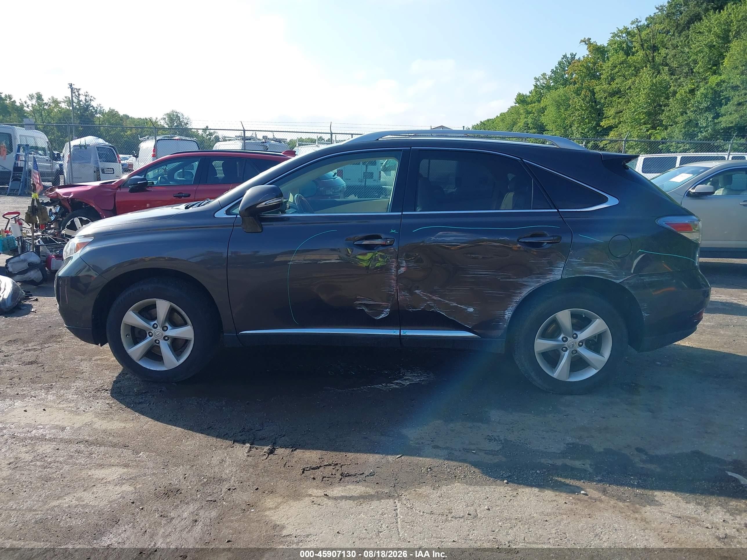 2010 Lexus Rx 350   Gray vin: 2T2BK1BA9AC077676
